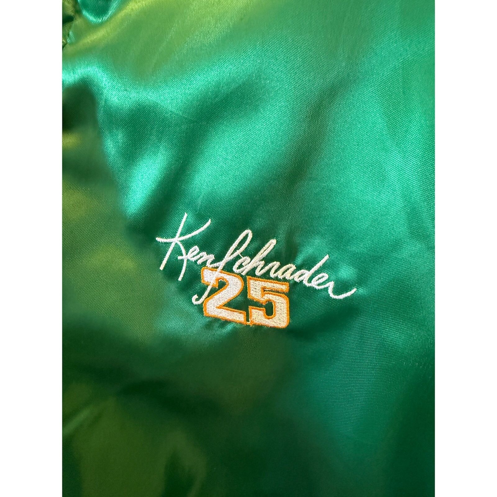 Vintage Vintage 1990’s Ken Schrader Green Nascar Racing Jacket sz XL Size US XL / EU 56 / 4 - 3 Thumbnail