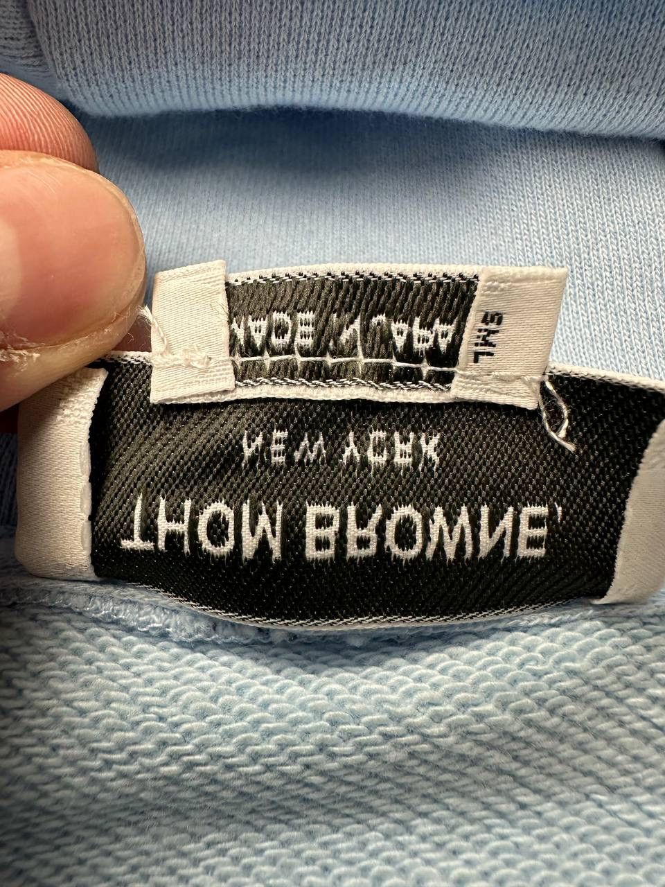 Thom Browne THOM BROWNE New York Light Blue Zip Up Hoodie Size US S / EU 44-46 / 1 - 9 Thumbnail