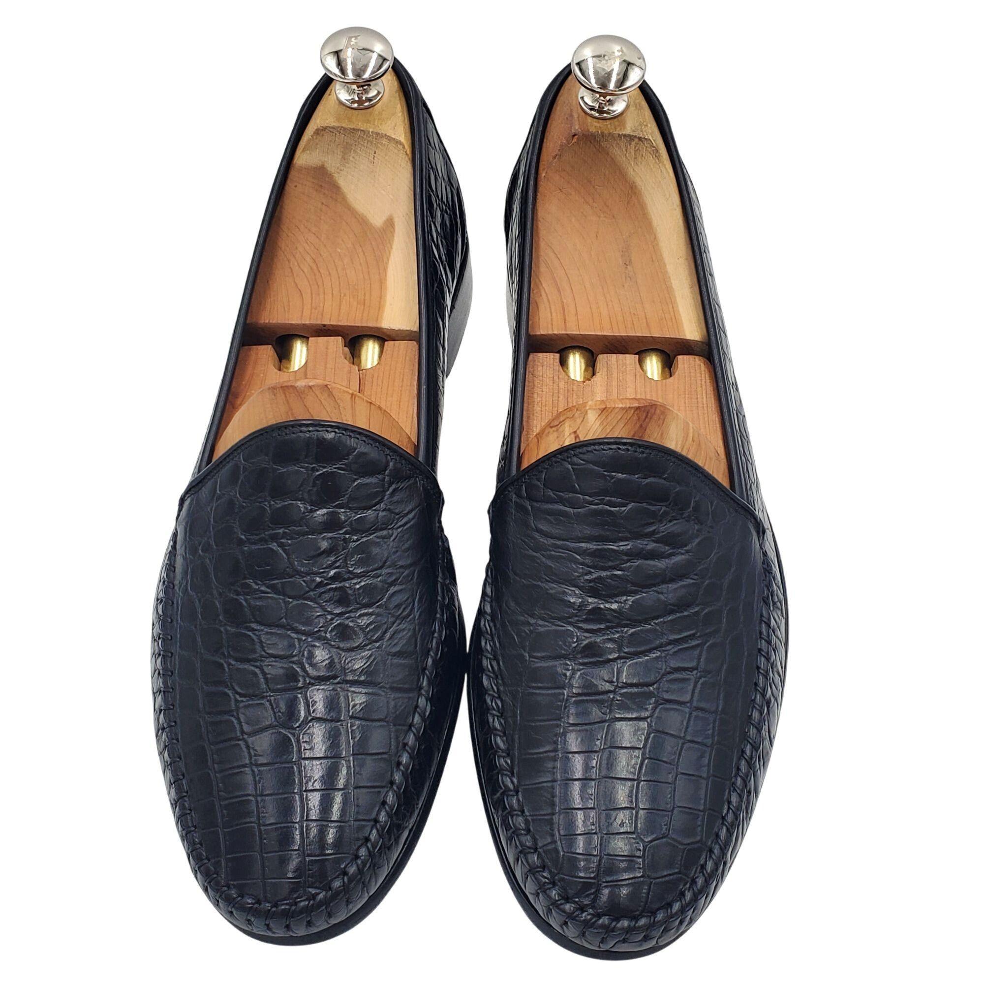 Cole Haan Italy Bragano Cole Haan Men's size 9 Black alligator crocodi Size US 9 / EU 42 - 2 Thumbnail