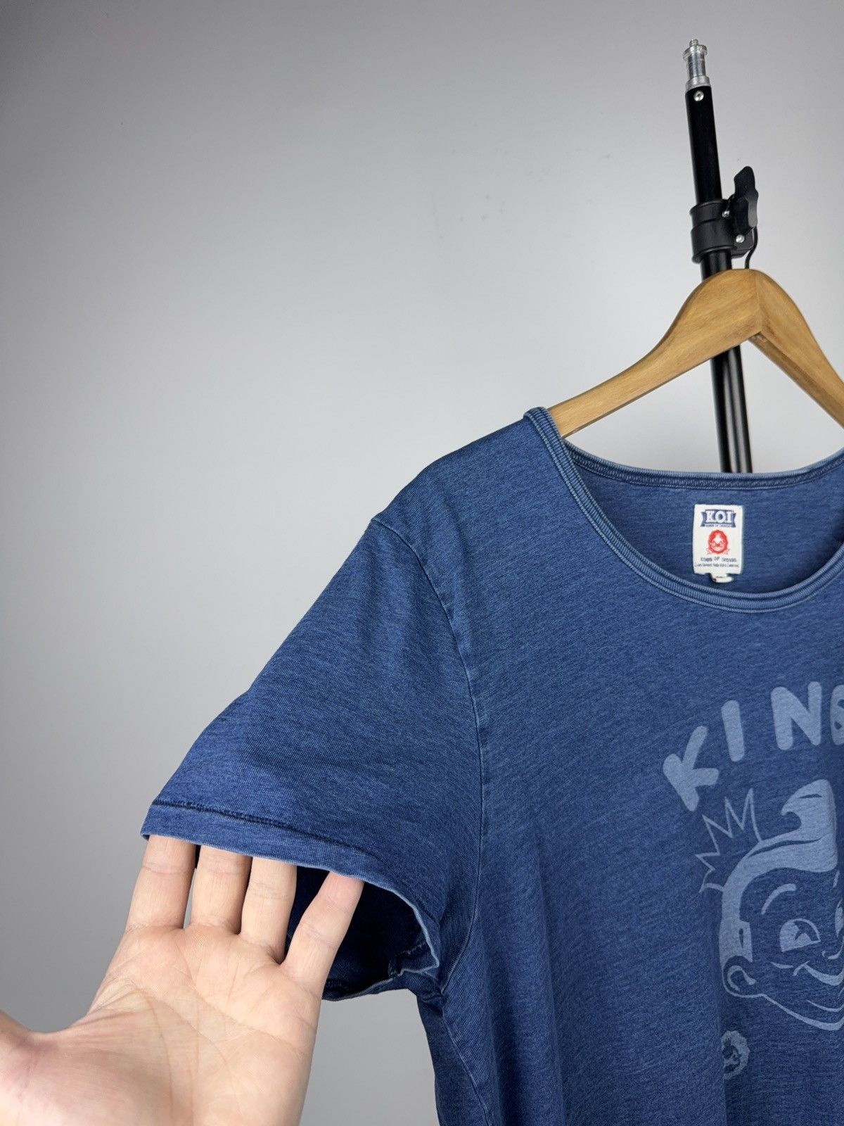 Kings Of Indigo 00s Japanese KOI Kings of Indigo Graphic Indigo Dyed T-Shirt Size US M / EU 48-50 / 2 - 5 Thumbnail