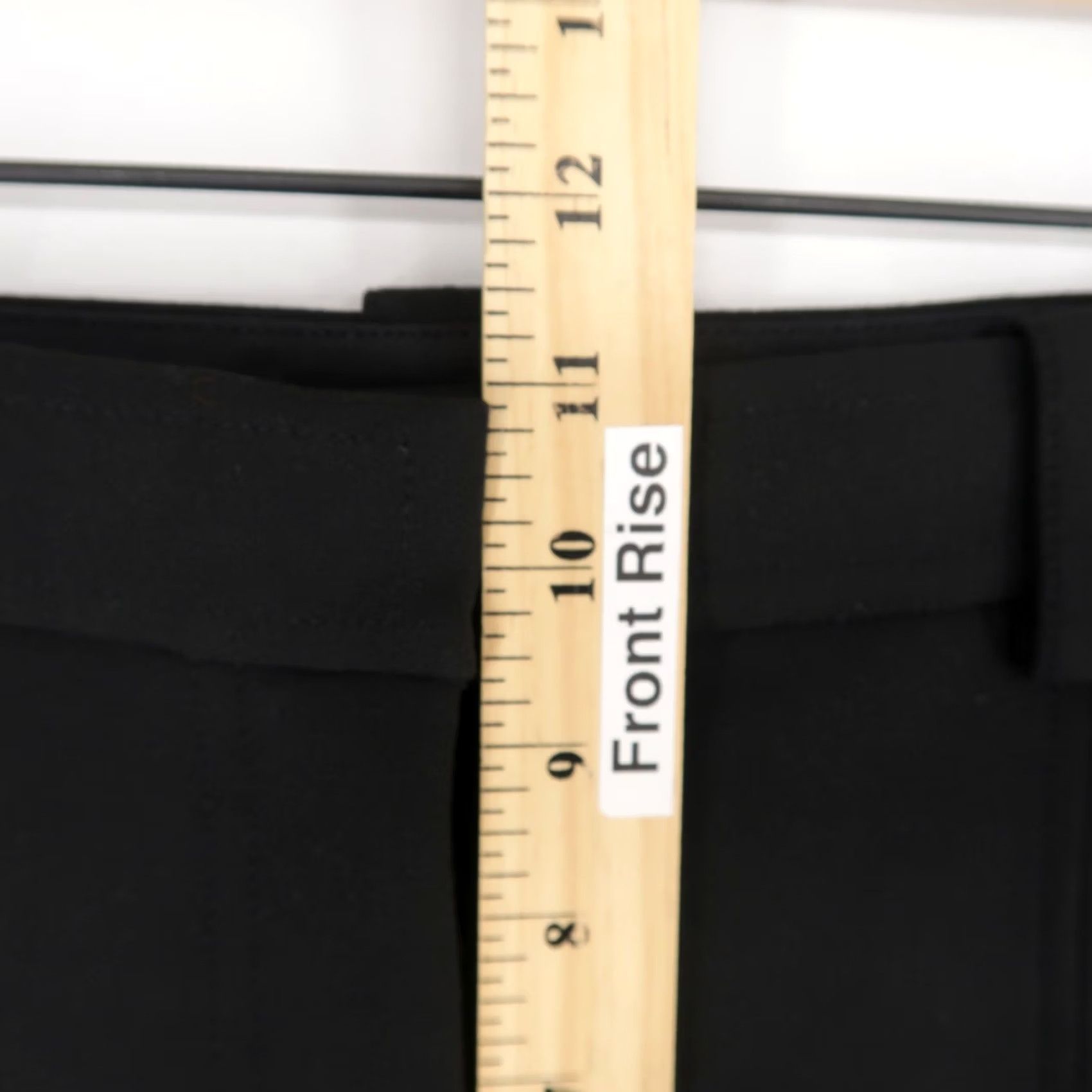 Vintage A.L.C. Pants Womens 4 Black Tailored Office Wear Stretch Flat Front Size 27" / US 4 / IT 40 - 6 Thumbnail