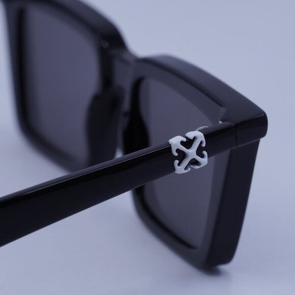 Off-White Off-White OERI13U DALTON 1007 Sunglasses Shiny Black Square Size ONE SIZE - 6 Thumbnail