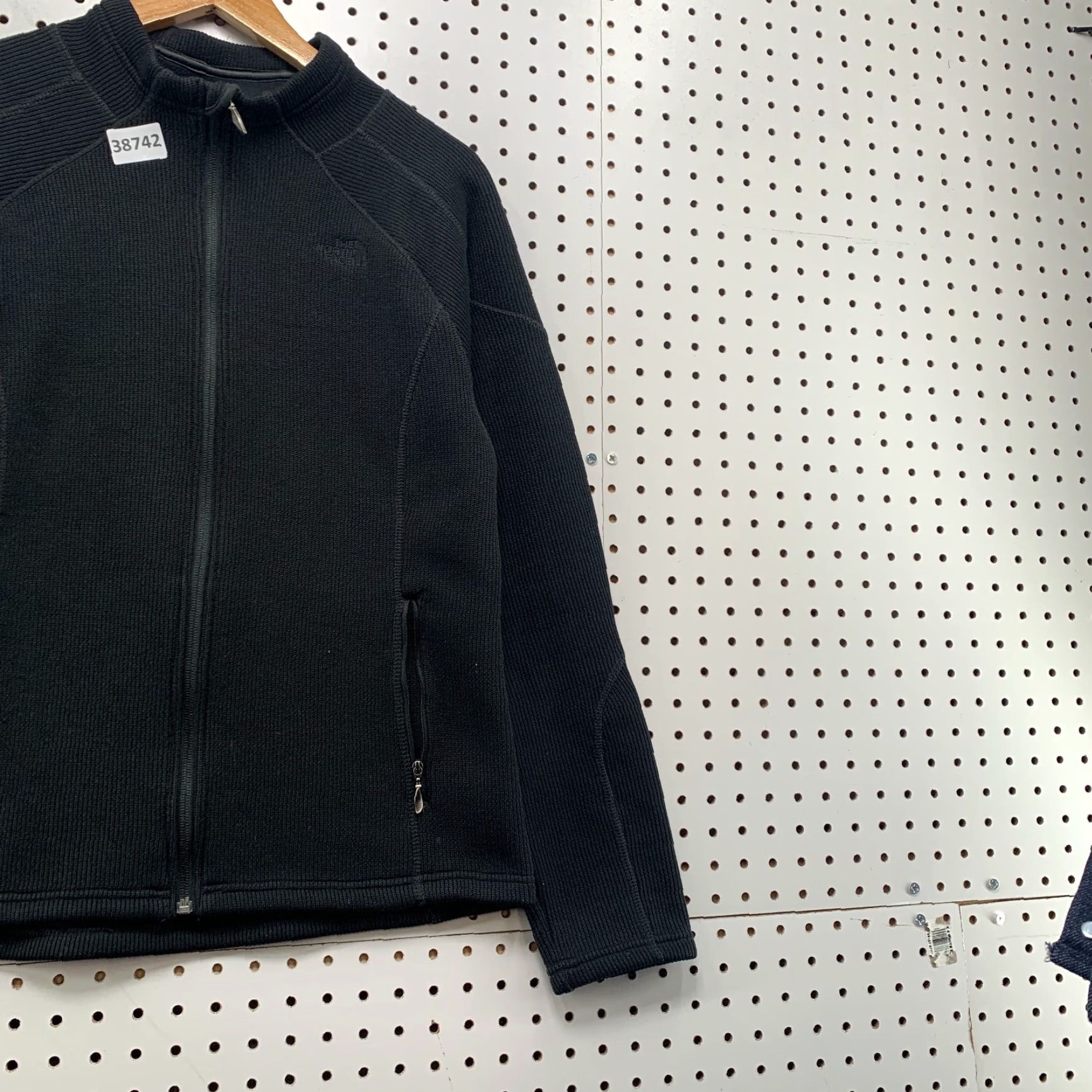 The North Face VINTAGE The North Face Zip Jacket Womens M Black Rib Knit Winter Active 19x25 Size M / US 6-8 / IT 42-44 - 4 Thumbnail