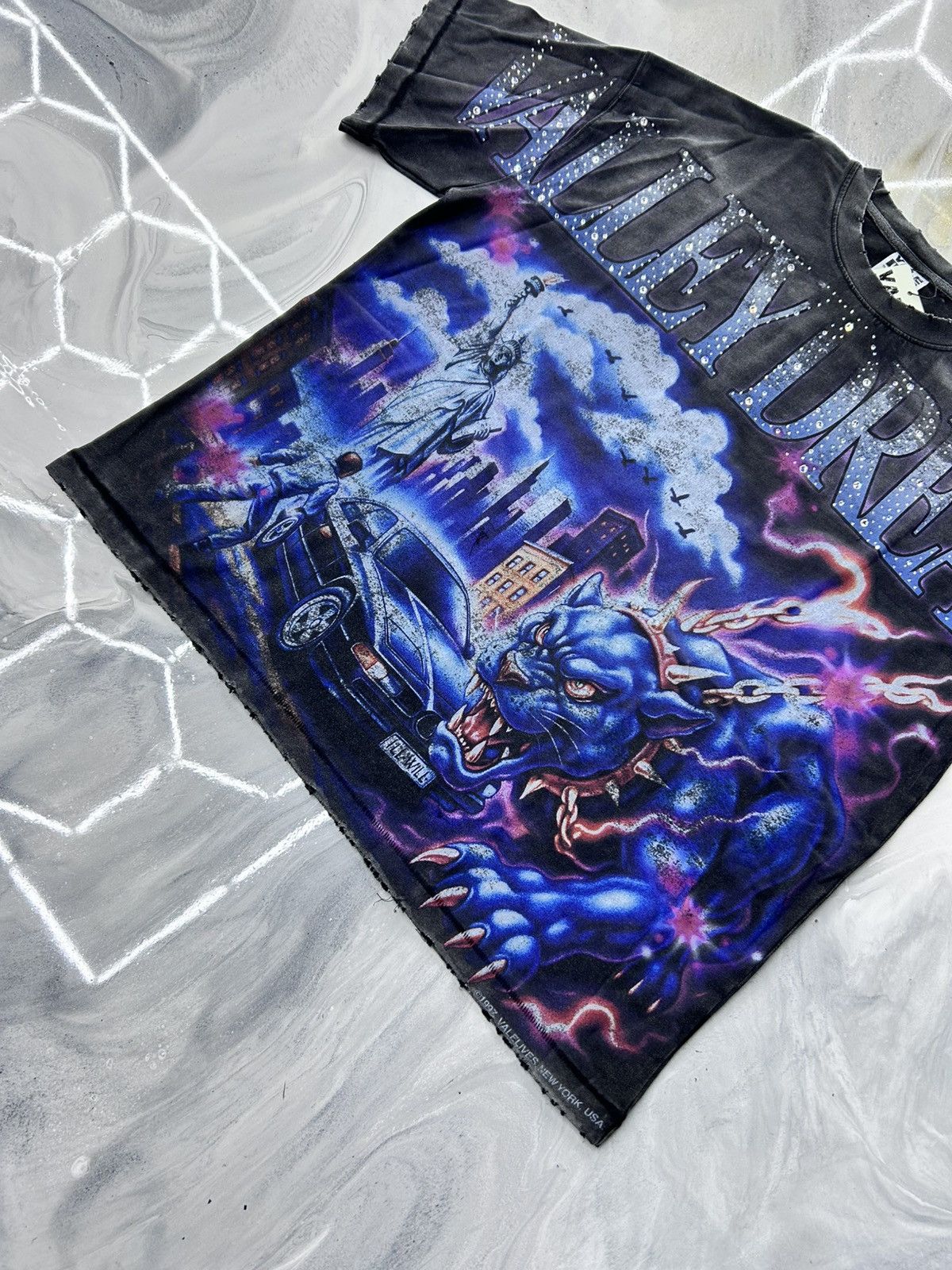 Vale Vale Monster Bling Tee Black Blue Size L Size US L / EU 52-54 / 3 - 5 Thumbnail
