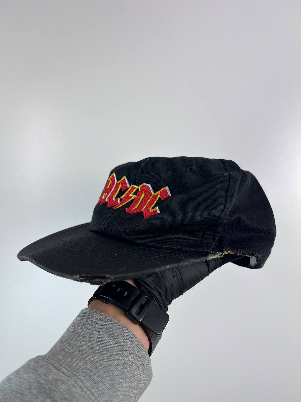 AC/DC Vintage AC/DC 1988 Brockum Black Cotton Hat Cap Size ONE SIZE - 2 Thumbnail
