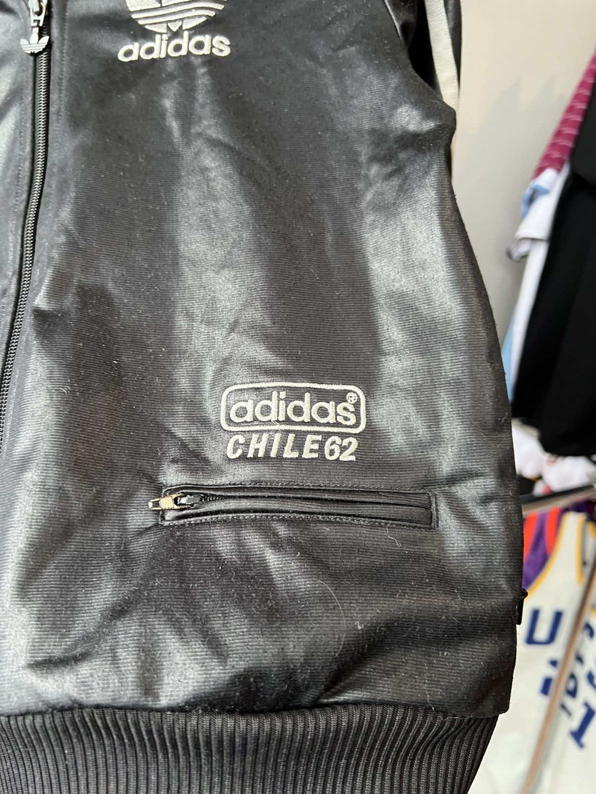 Adidas 2009 RARE ADIDAS CHILE 62 FIREBIRD TREFOIL ZIP WAXED JACKET Size XS / US 0-2 / IT 36-38 - 9 Thumbnail