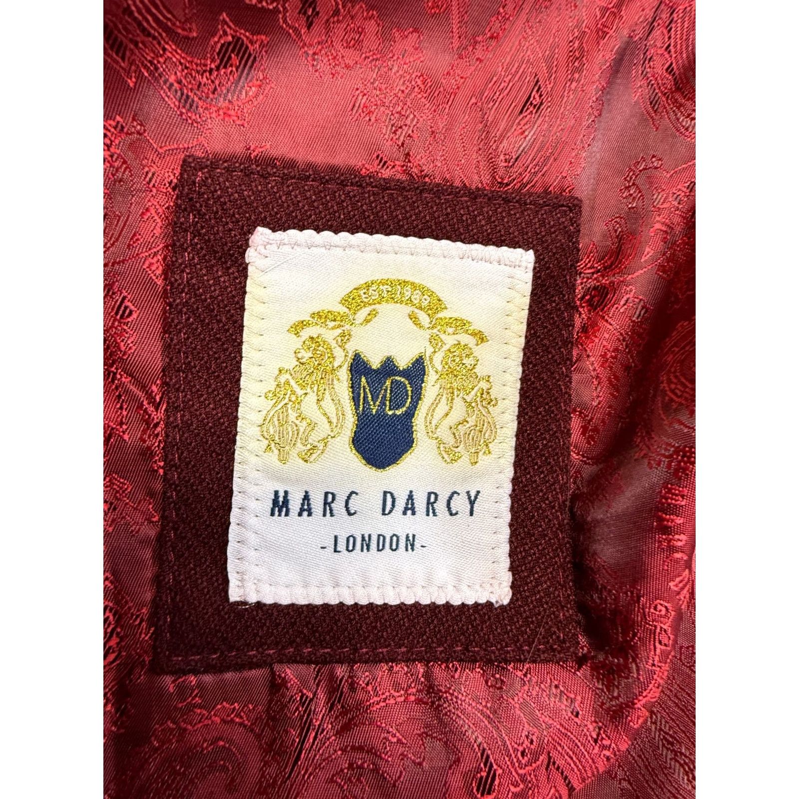 Marcs Marc Darcy Kelvin Red Paisley Vest Waistcoat Mens 38 Suit Gilet Vest Style 3 Piece Mens Size 38 Red Paisley Pattern Shirtless? Size US XXS / EU 40 - 5 Thumbnail