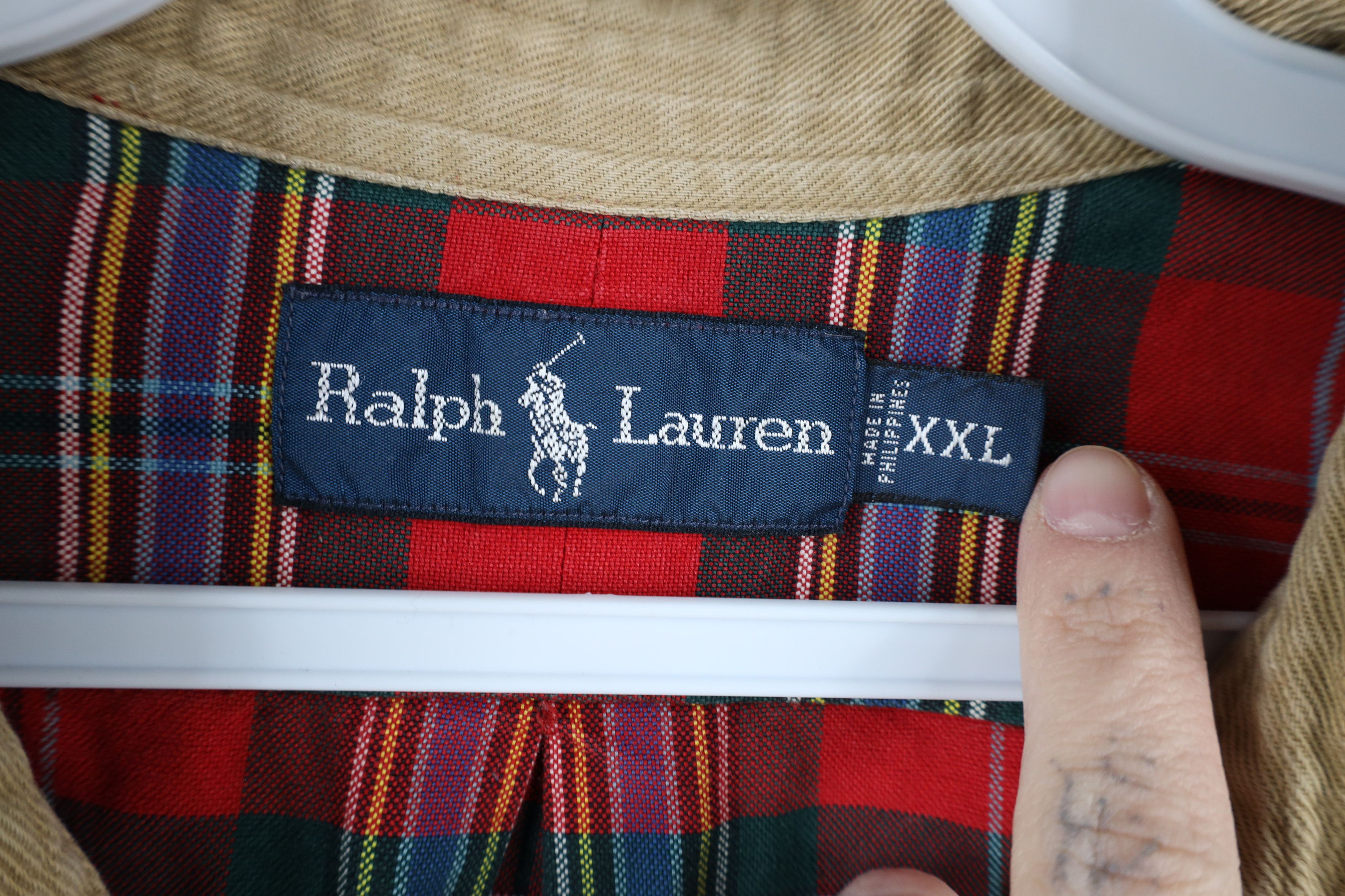 Polo Ralph Lauren Vintage 90s Ralph Lauren Heavyweight Button Down Shirt Plaid Size US XXL / EU 58 / 5 - 8 Thumbnail