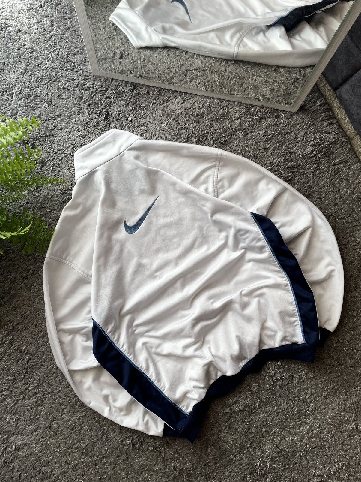 Nike × Vintage 90s Zip-Hoodie Nike Vintage Streetwear Big Logo Rare Swoosh Size US M / EU 48-50 / 2 - 3 Thumbnail
