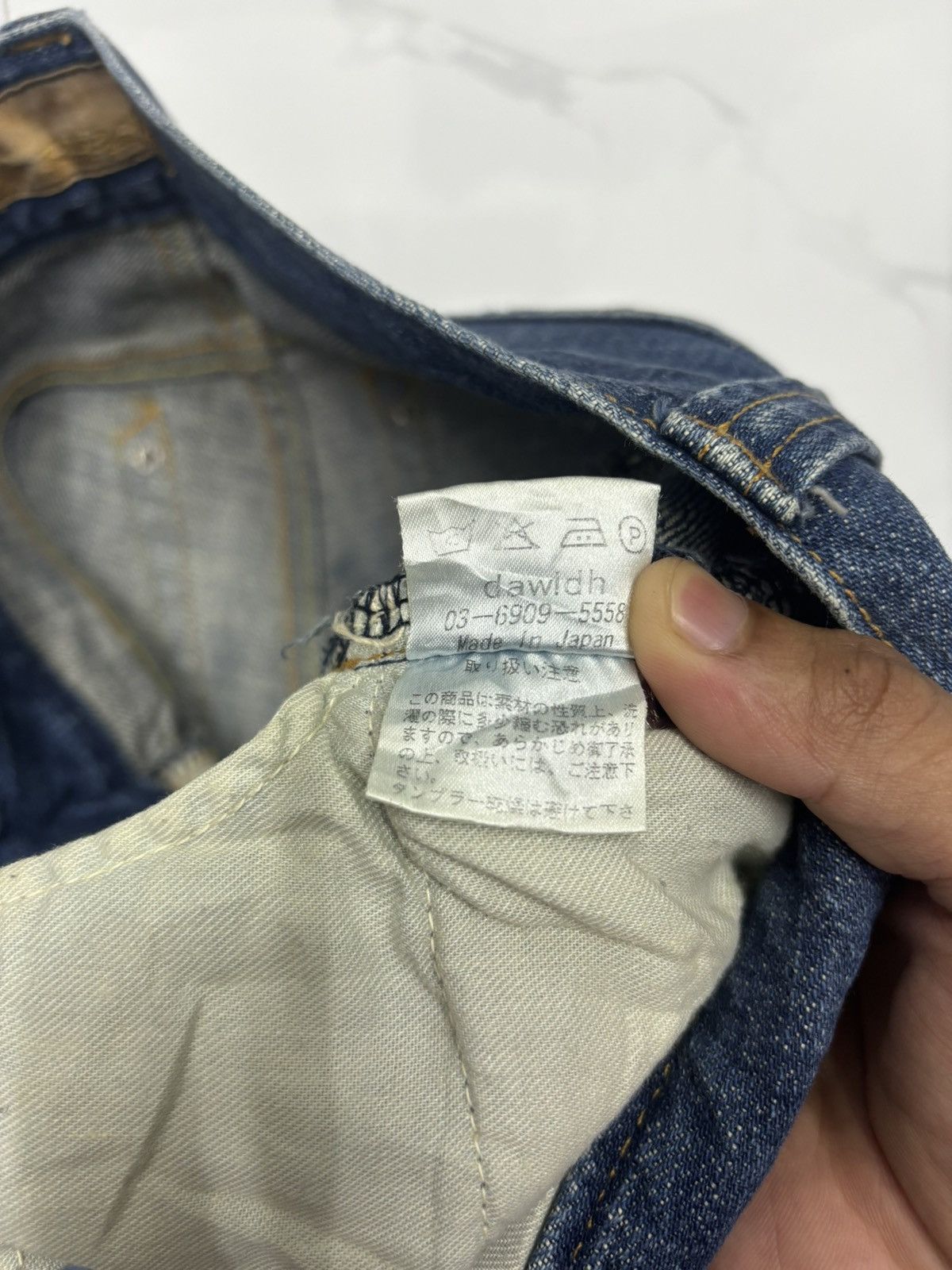 Hysteric Glamour × Japanese Brand DISTRESSED DENIM JOLLY ROGER RARE DESIGN PUNK JEANS Size US 32 / EU 48 - 11 Thumbnail