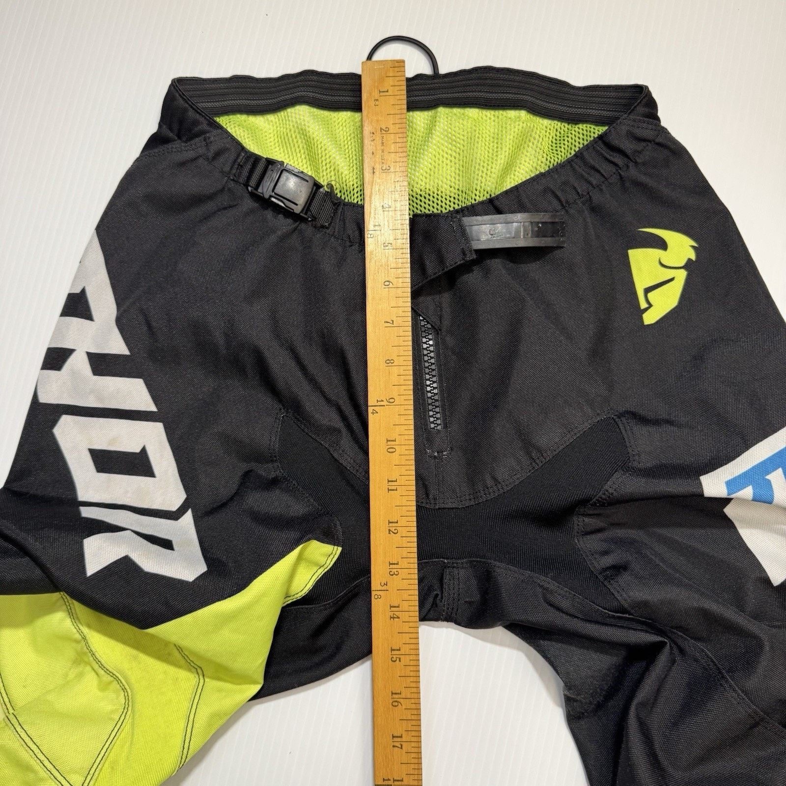 Fox Racing Thor Sector Youth Motocross Pants Black Hi-Vis Yellow Sz MED Size US 26 / EU 42 - 5 Thumbnail