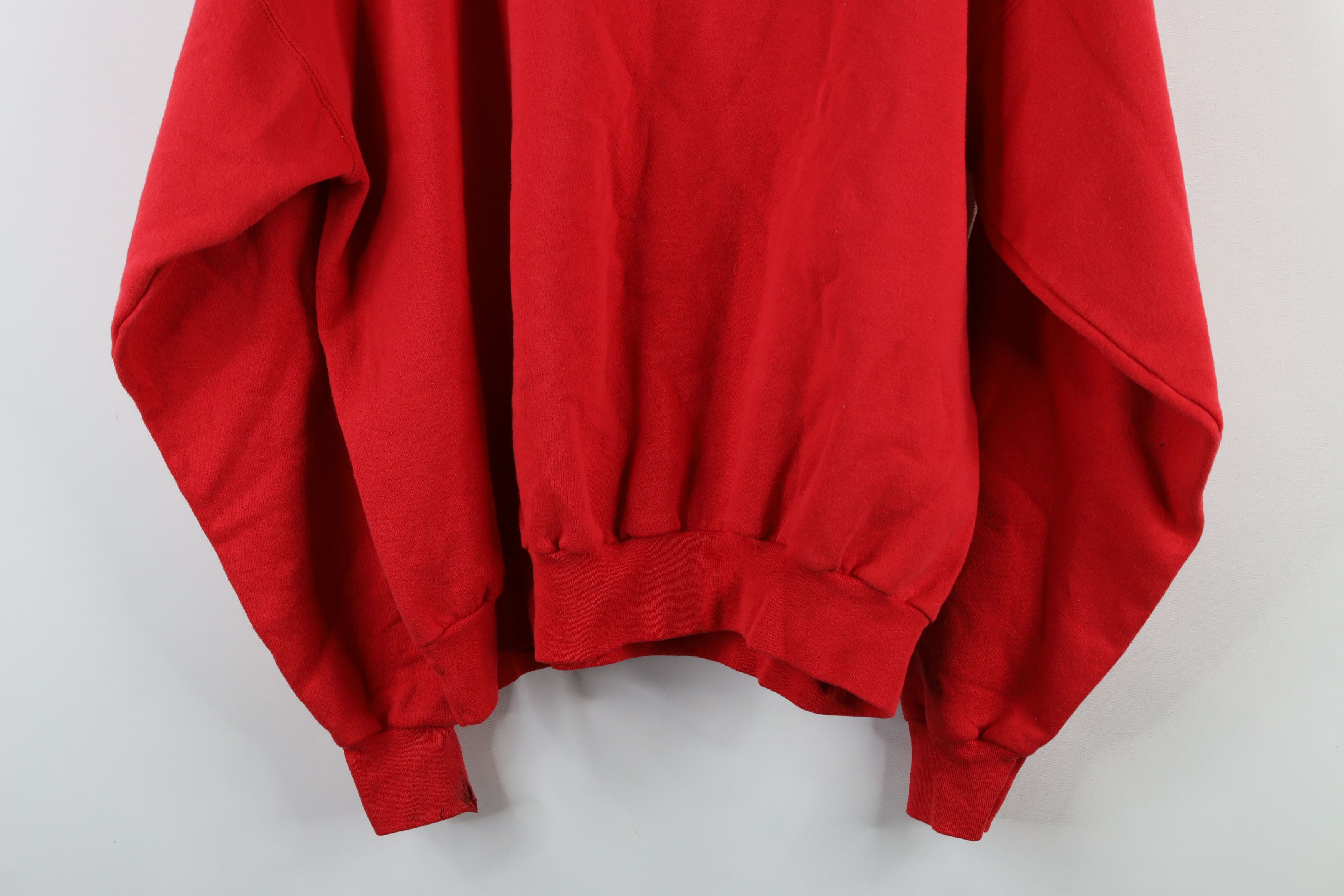 Vintage Vintage 90s Streetwear Must Love Cats Sweatshirt Red Size XL / US 12-14 / IT 48-50 - 13 Thumbnail
