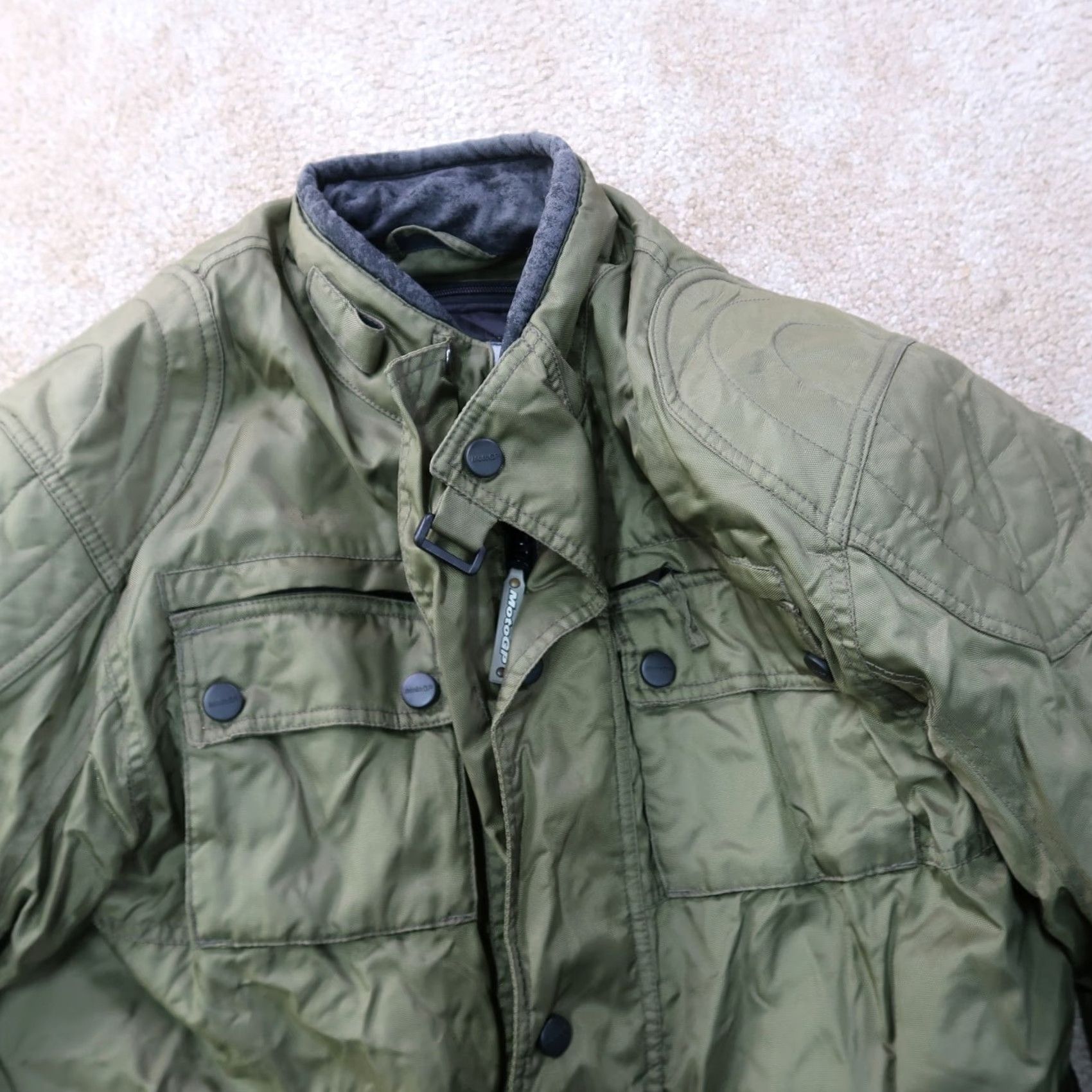 Vintage VINTAGE Moto GP Jacket Men L Motorcycle Protections Padded Green Racer Bike 2004 Gear Size US L / EU 52-54 / 3 - 3 Thumbnail