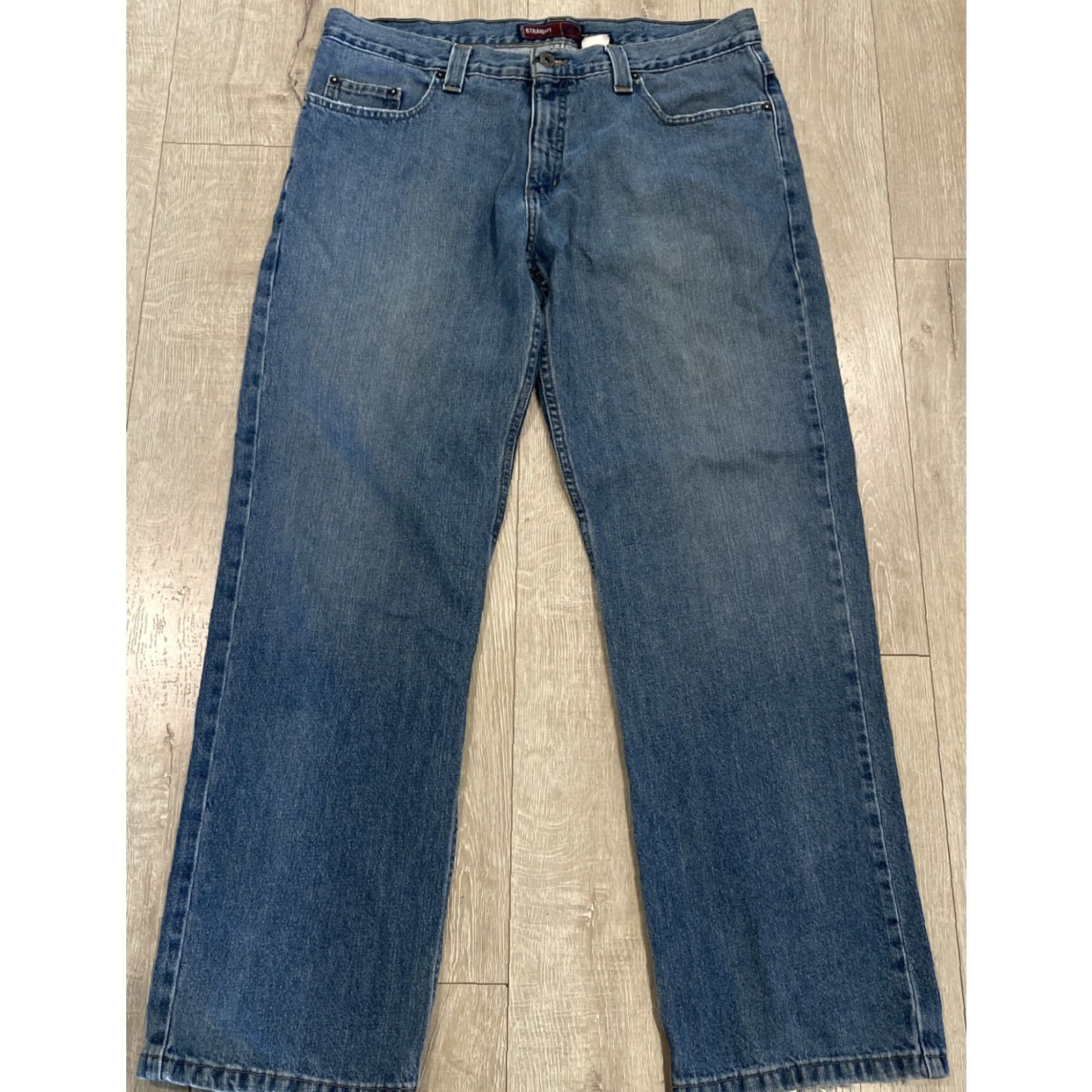 Anchor Blue VINTAGE Anchor Blue Jeans Mens 36x32 Denim Straight Baggy 90s Streetwear Blue Mens Size US 36 / EU 52 - 3 Thumbnail