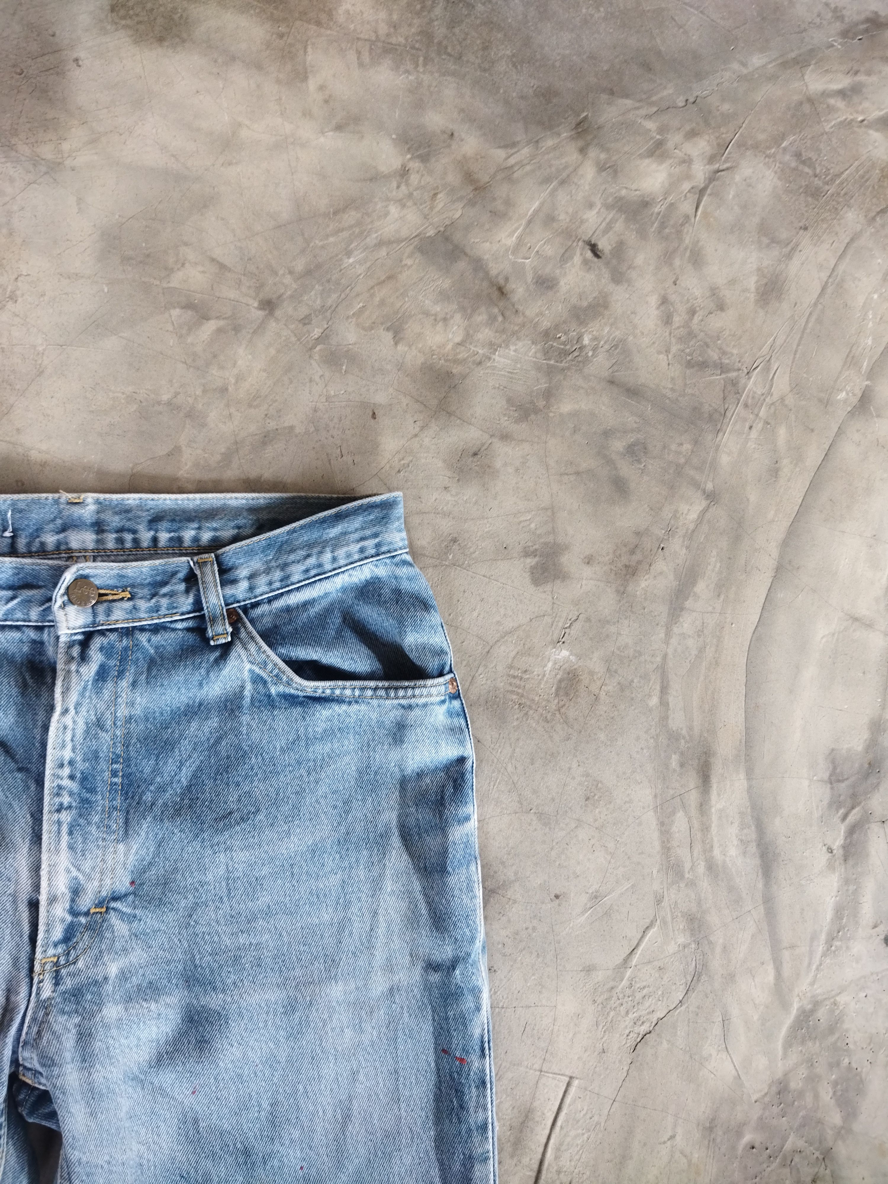 Lee × Vintage VINTAGE LEE RIDERS FADED BLUE JEANS PANTS Size US 31 - 5 Thumbnail