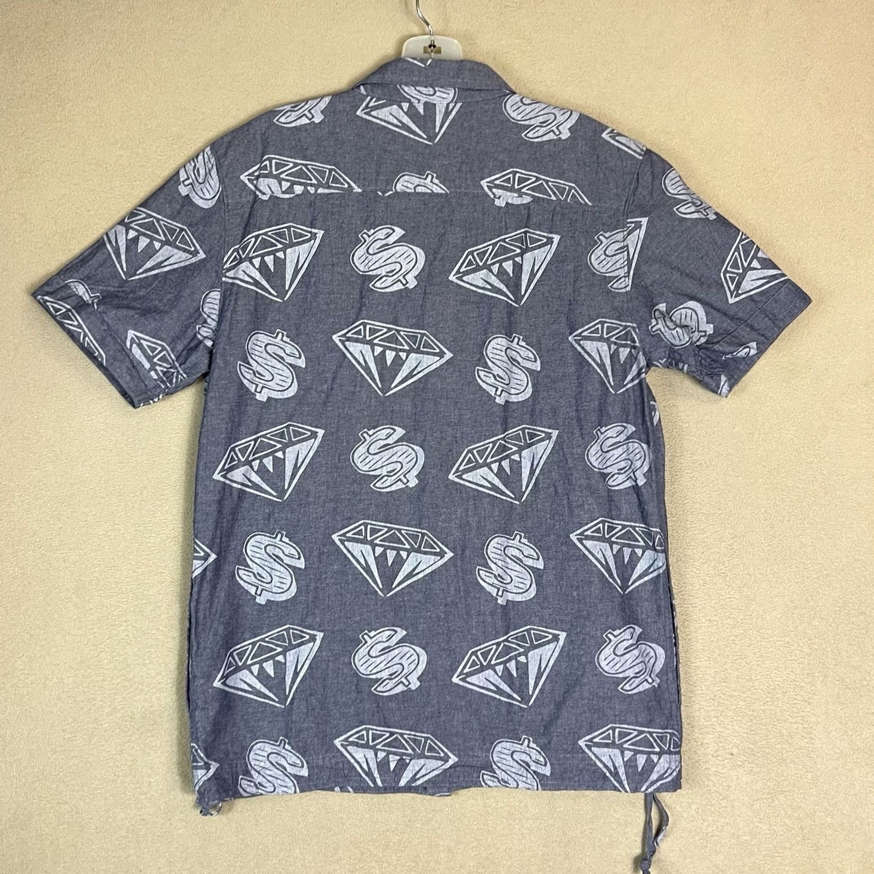 Billionaire Boys Club Billionaire Boys Club Shirt Mens S Blue Diamond Money Print Short Sleeve Size US S / EU 44-46 / 1 - 6 Thumbnail