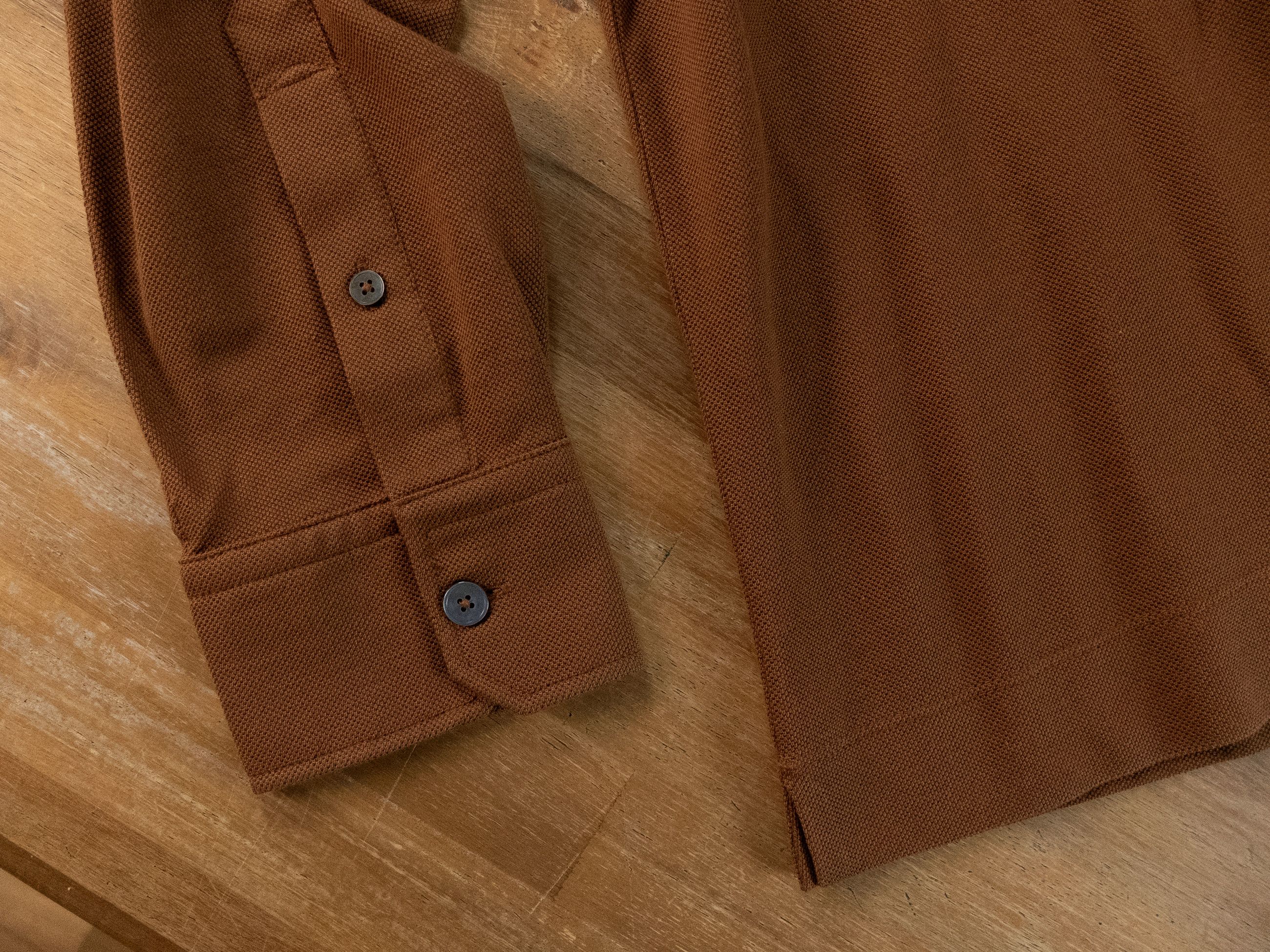 Ermenegildo Zegna ZEGNA solid brown long sleeve cotton polo shirt 54 XL Size US XL / EU 56 / 4 - 8 Thumbnail
