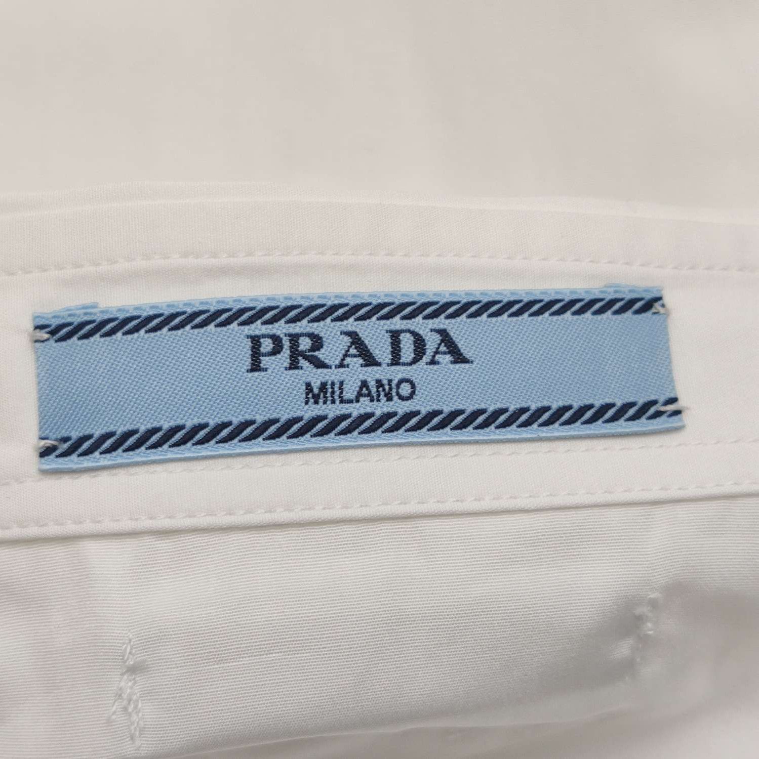 Prada Prada Classic Cotton Ruffled Collar Shirt . Size S / US 4 / IT 40 - 4 Thumbnail