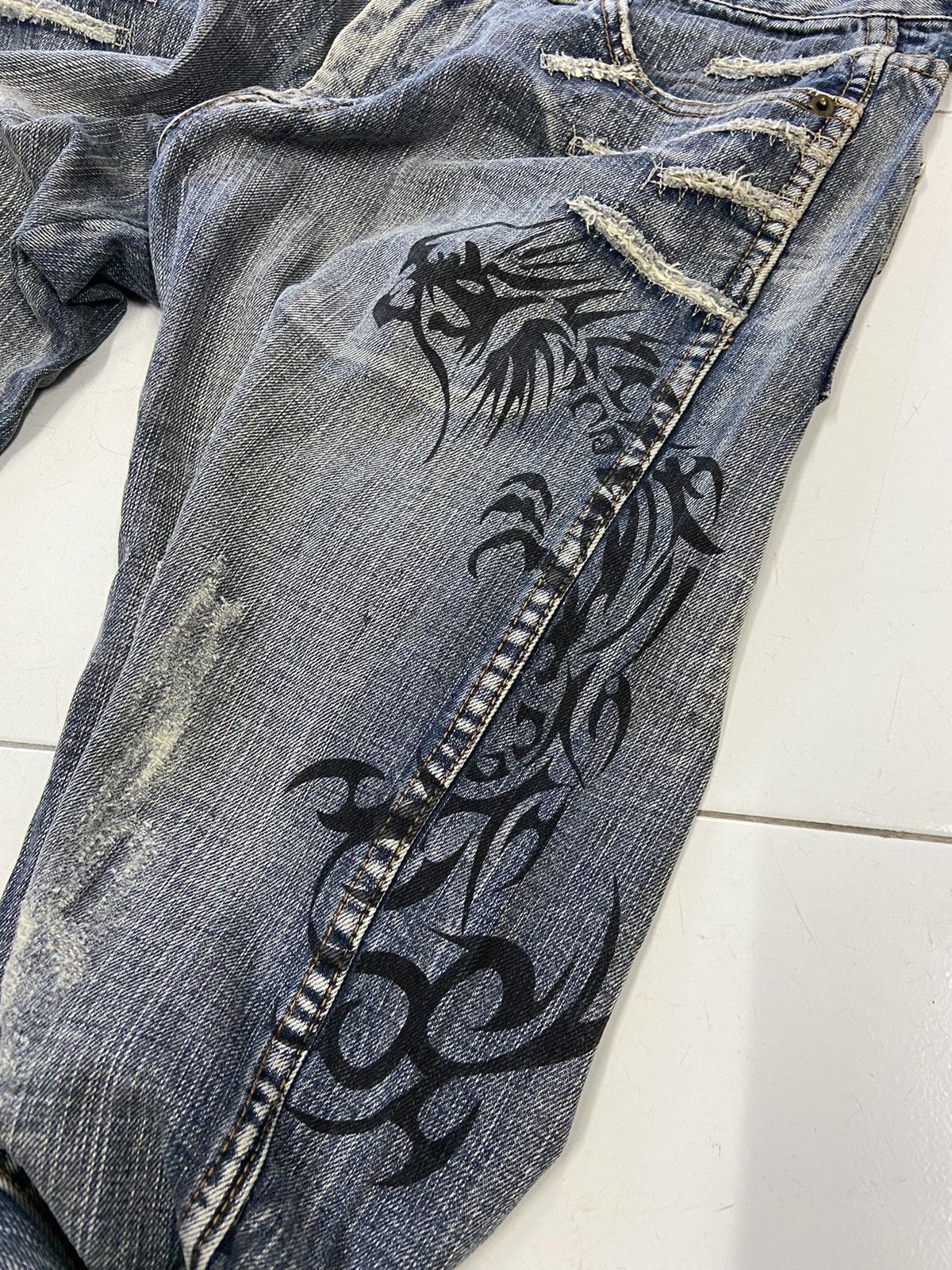semanticdesign SEMANTICDESIGN JAPAN GUN DESIGN DENIM JEANS Size US 32 / EU 48 - 7 Thumbnail