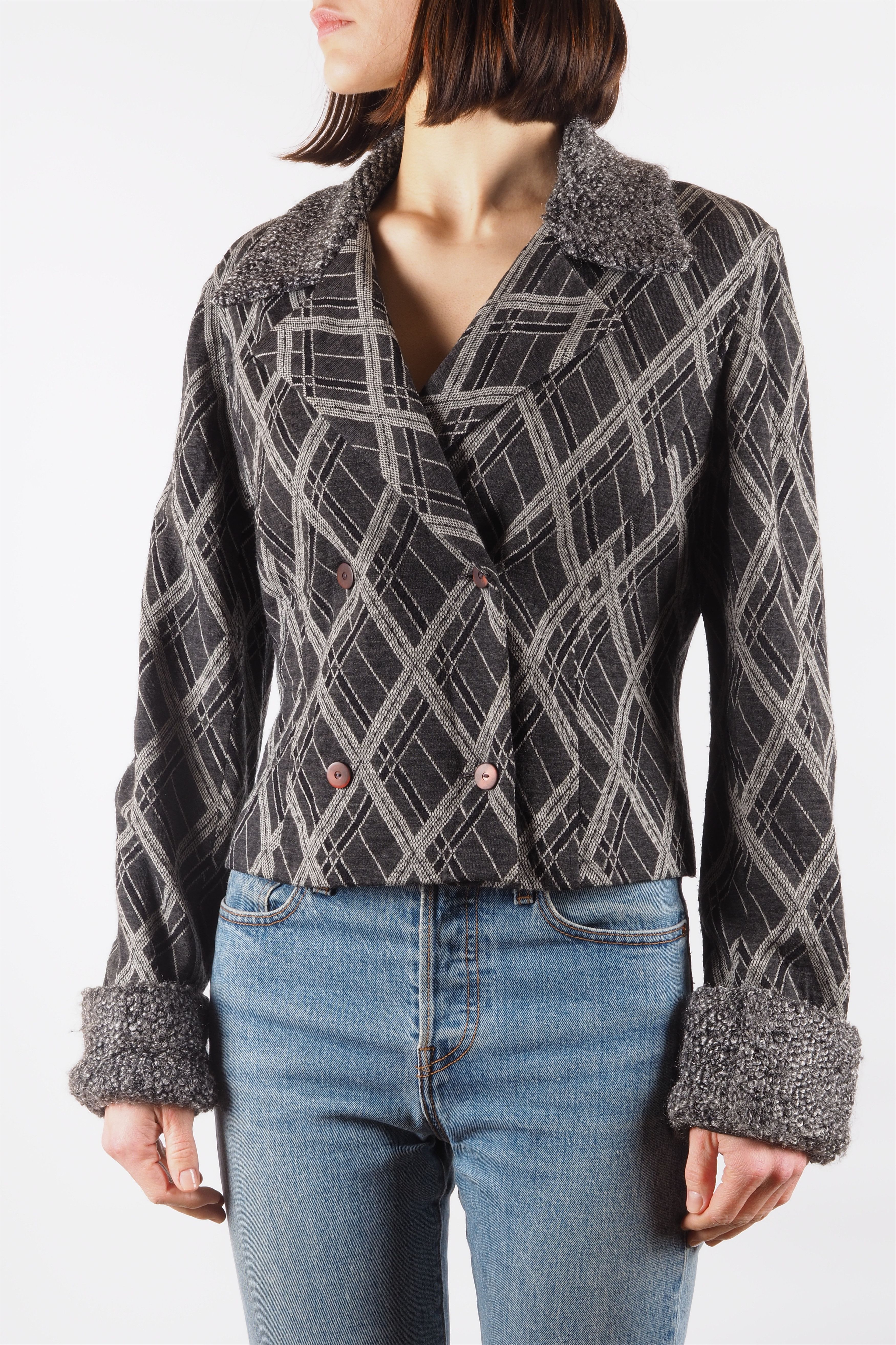 Kenzo Kenzo Paris Vintage Wool Plaid Double Breasted Jacket Size M / US 6-8 / IT 42-44 - 2 Thumbnail