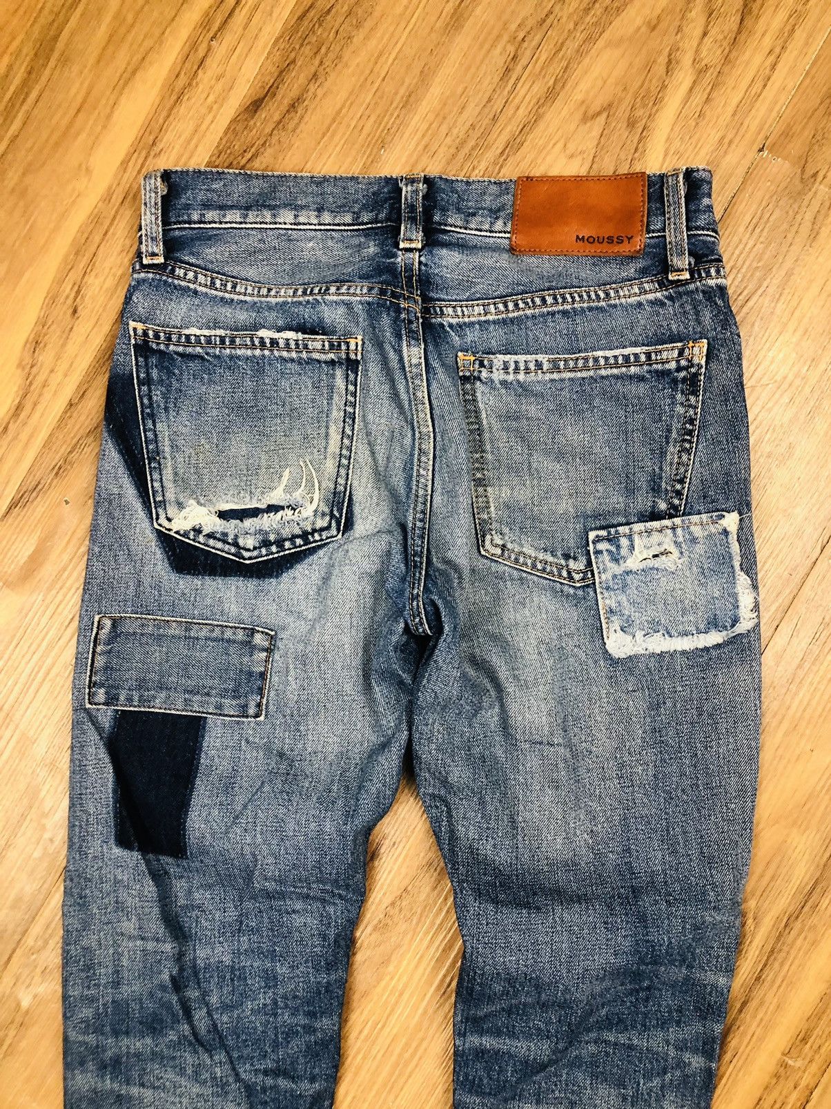 MOUSSY MOUSSY VINTAGE PATCHWORK DENIM (40) Size 25" / US 0 / IT 36 - 16 Thumbnail