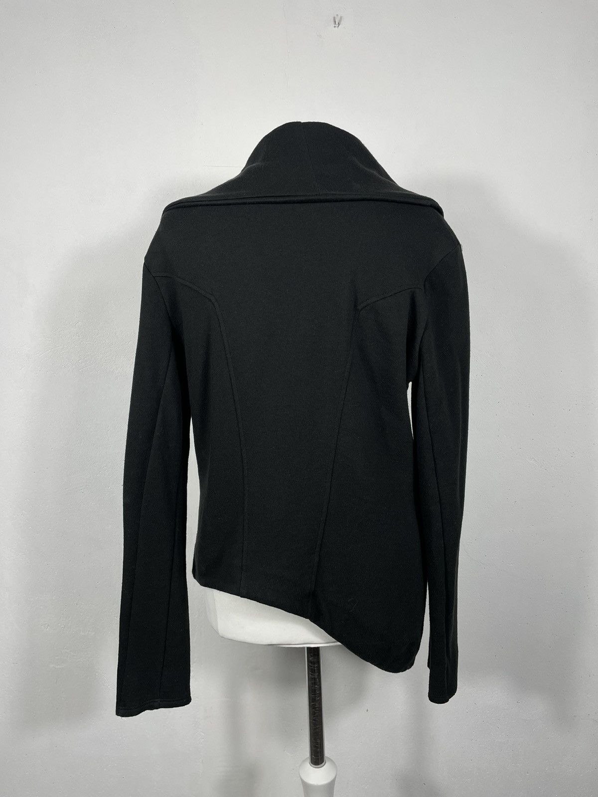 Helmut Lang × Vintage Helmut Lang Archive Black Asymmetric Zip Pulover Pull Jumper Size L / US 10 / IT 46 - 5 Thumbnail