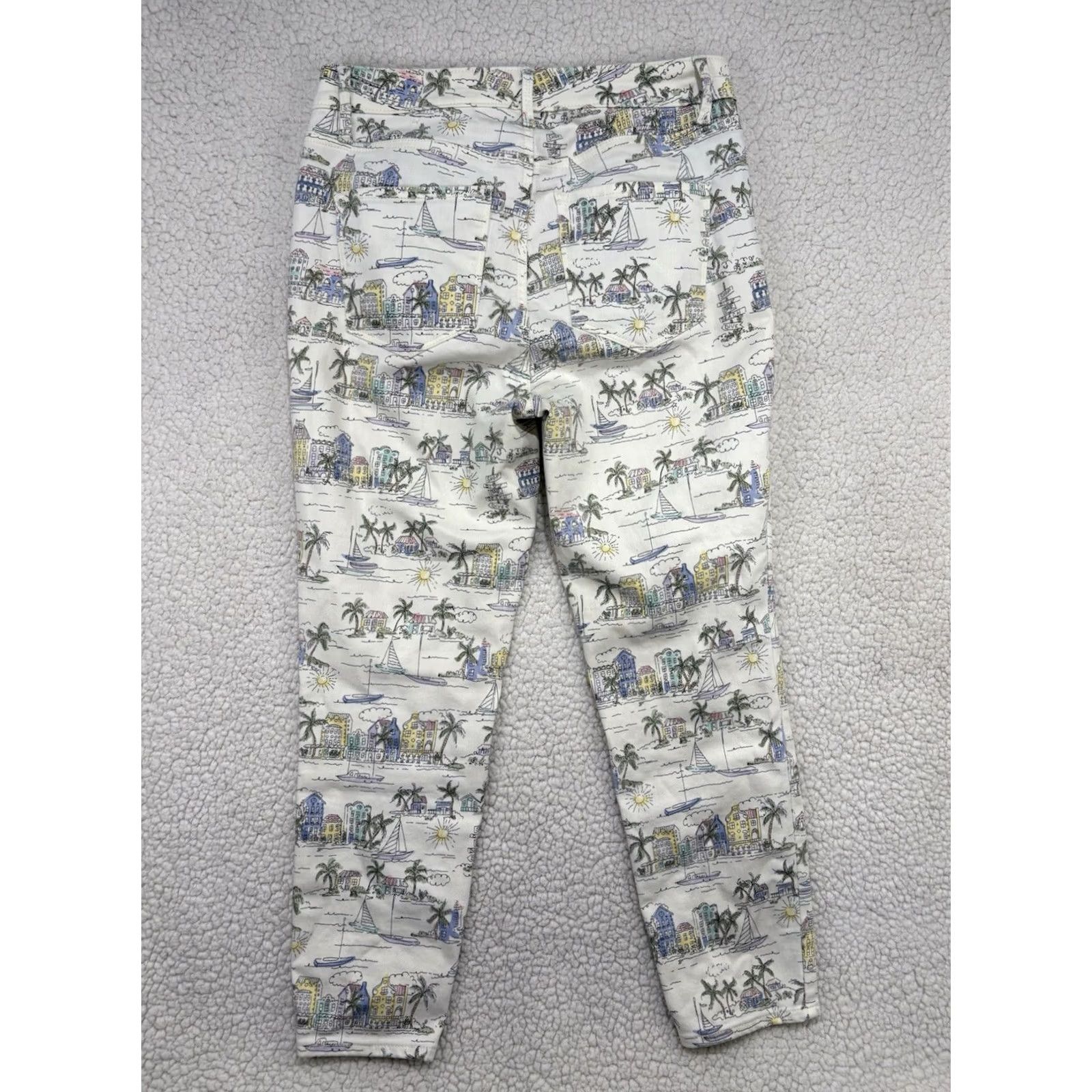 Talbots Talbots Pants - Talbots Jegging Beach Crop Paisley 6 Women Multicolor Tapered Stretch Pockets Regular Size 28" / US 6 / IT 42 - 5 Thumbnail