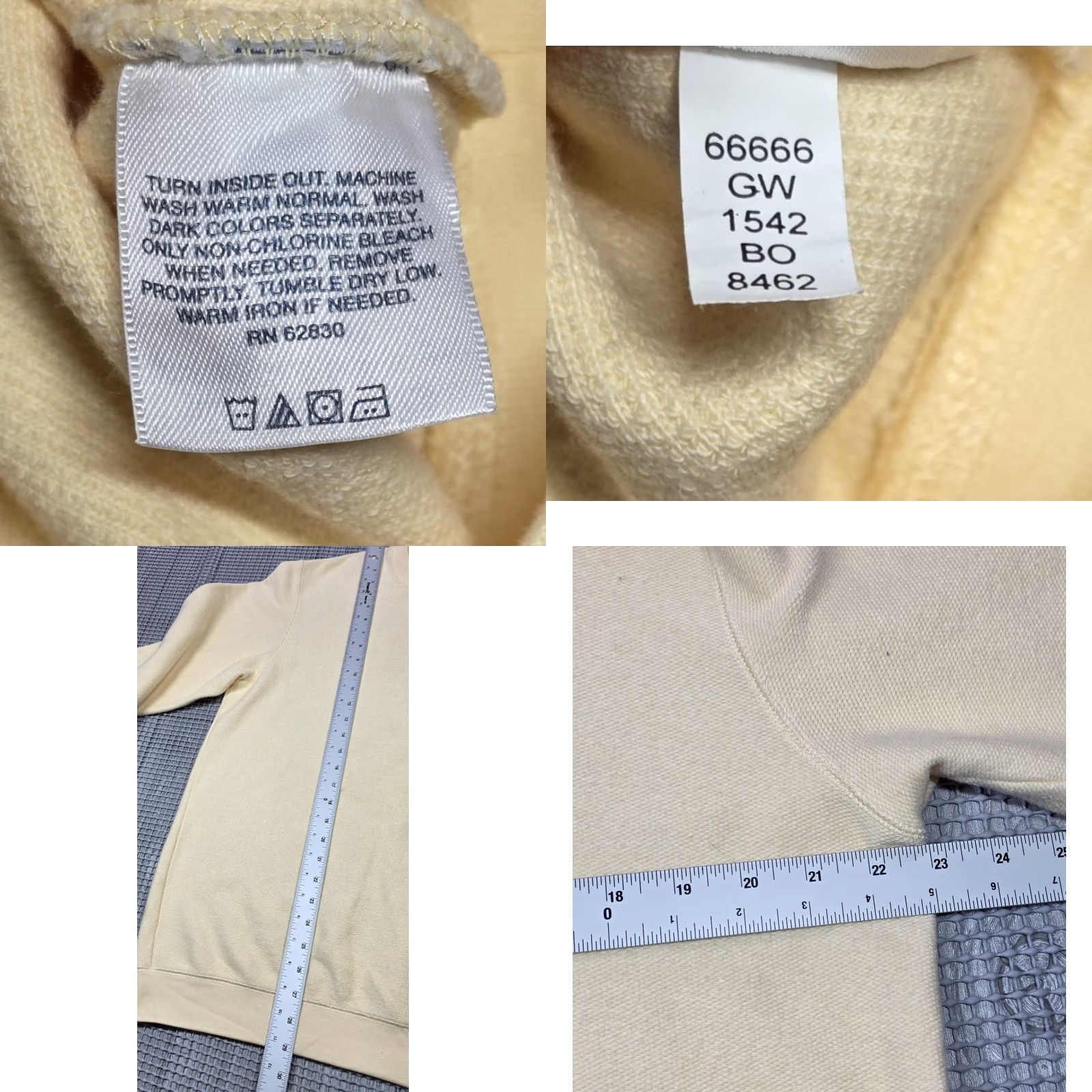Lands' End Lands' End Mens Crewneck Sweatshirt M Tall Yellow Long Sleeve Knit Pullover Sweatshirt? Size US M / EU 48-50 / 2 - 8 Thumbnail