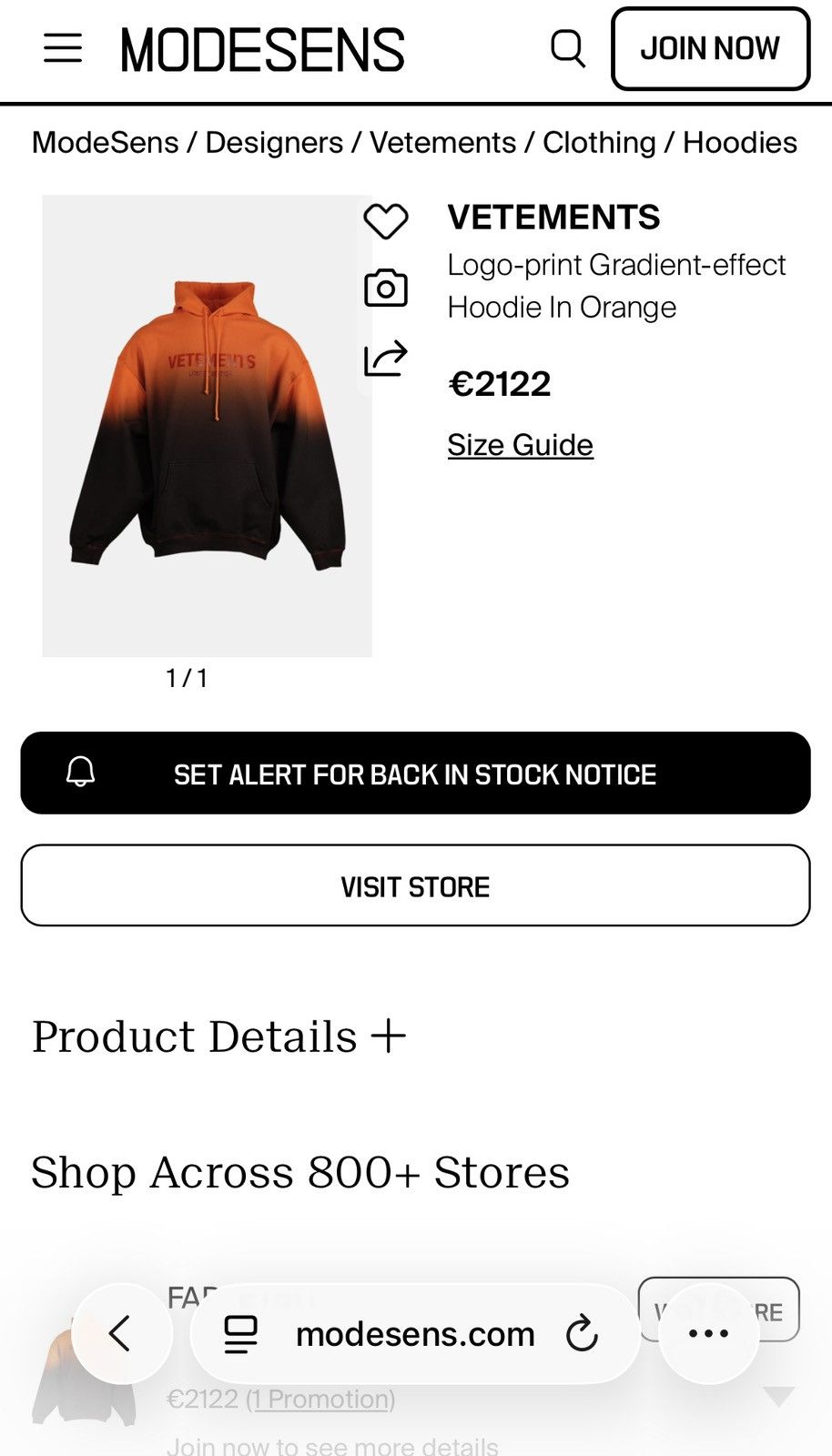 Vetements Vetements Hoodie Gradient Limited Edition Size US M / EU 48-50 / 2 - 19 Thumbnail