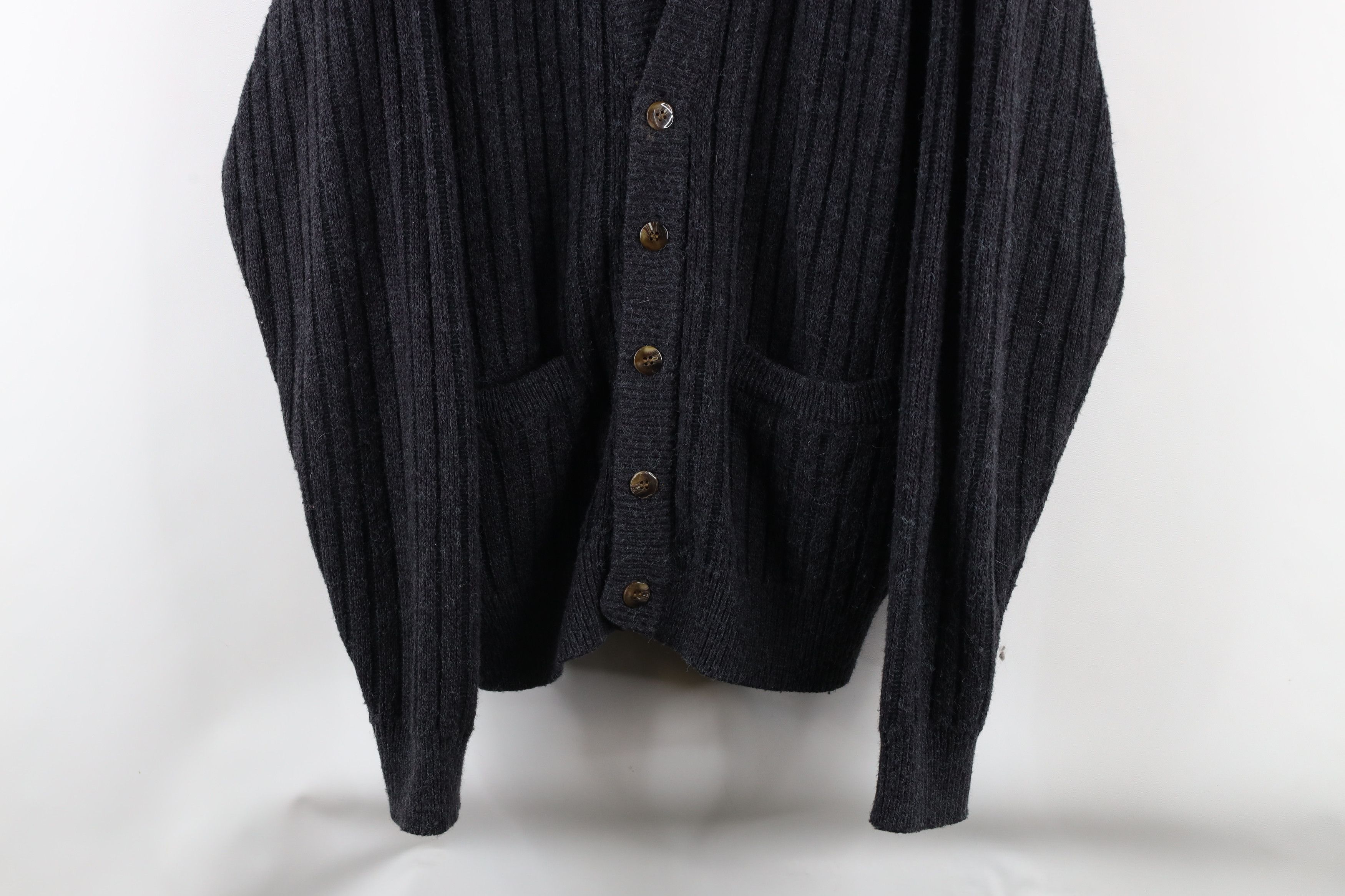 Vintage Vintage 90s Streetwear Chunky Ribbed Knit Cardigan Sweater Size US M / EU 48-50 / 2 - 3 Thumbnail