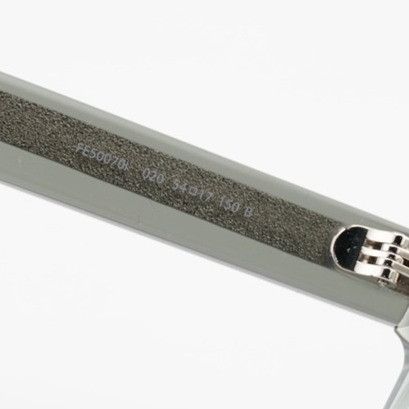 Fendi Fendi FE50070I 020 Eyeglasses Grey 54mm Square Frame Size ONE SIZE - 8 Thumbnail