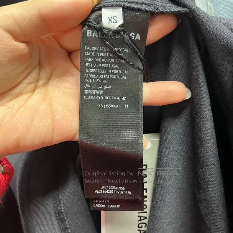 Balenciaga Balenciaga Black Logo Print Round-neck Short-sleeve T-shir Size US XS / EU 42 / 0 - 3 Thumbnail