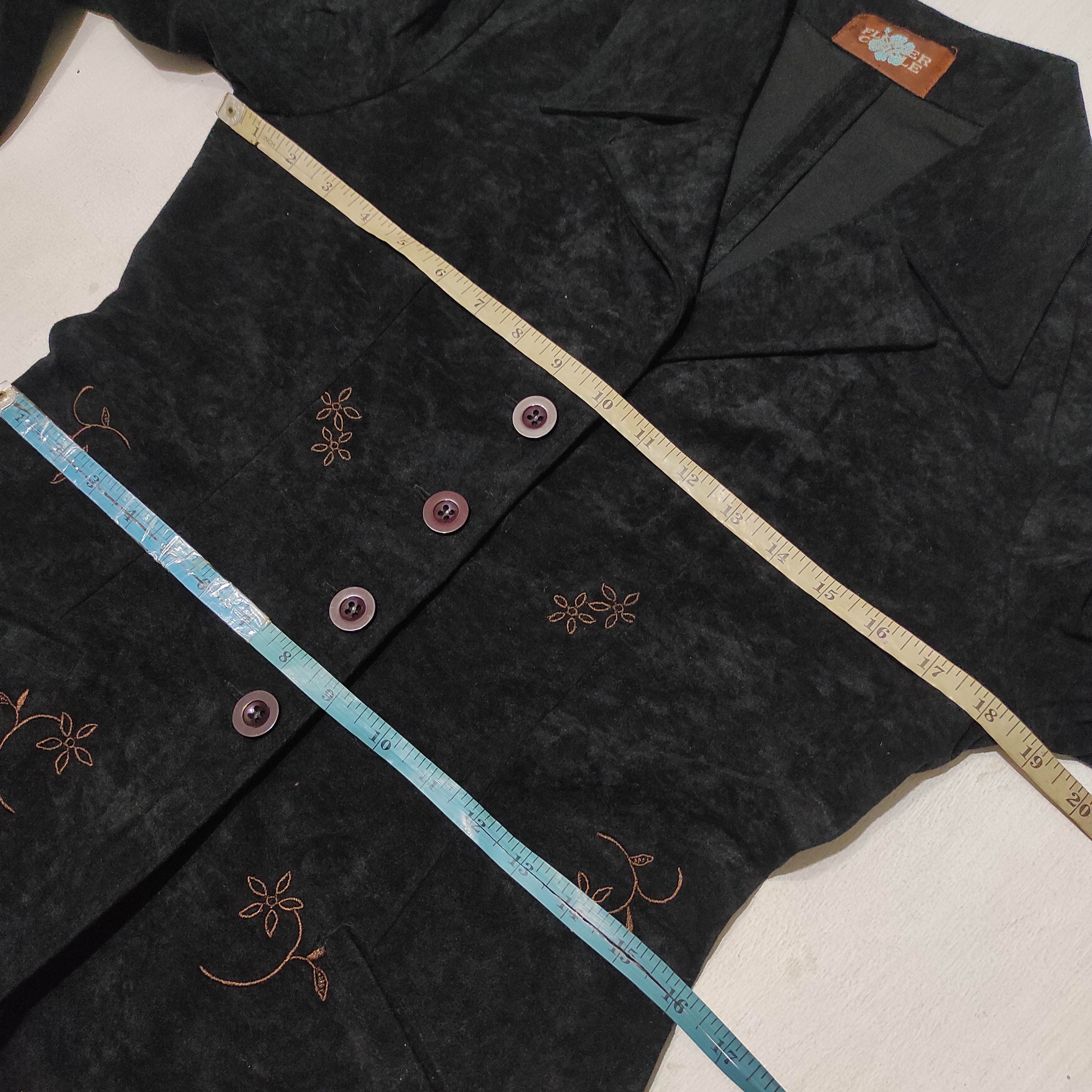 Vintage Vintage Flower Circle Embroidered Long Blazer Size M / US 6-8 / IT 42-44 - 11 Thumbnail