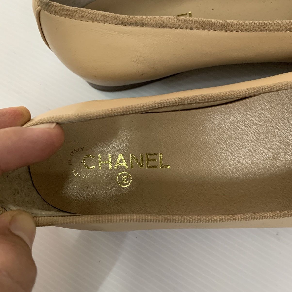 Chanel Chanel Ballerinas Leather Flats Shoes Size US 5.5 / IT 35.5 - 9 Thumbnail
