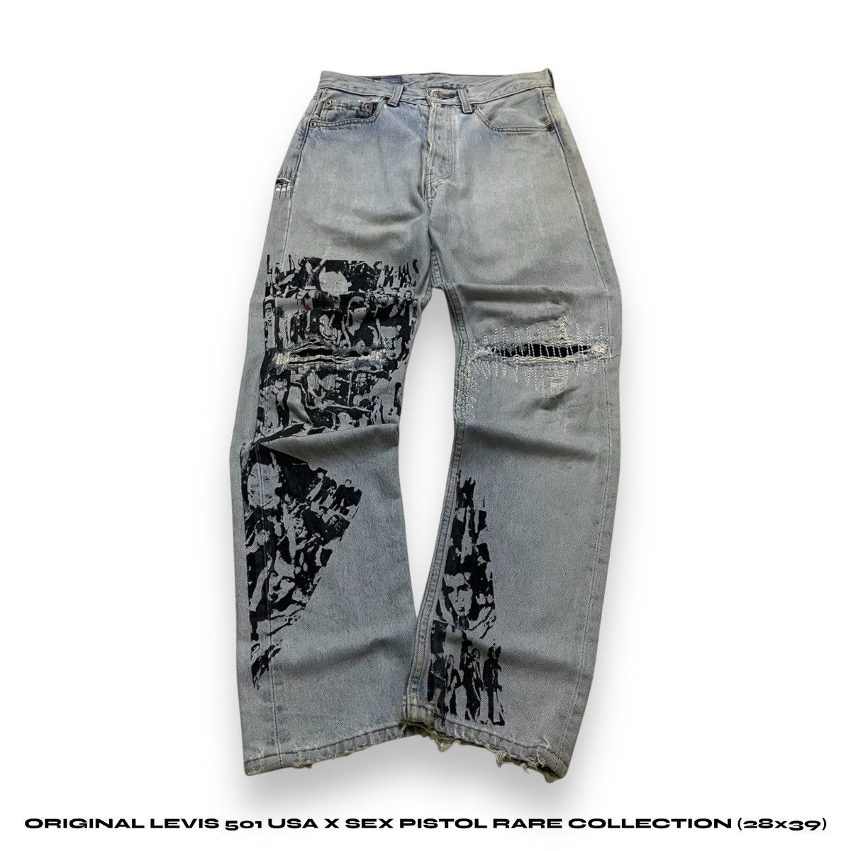 If Six Was Nine ORIGINAL LEVIS 501 USA X SEX PISTOL RARE COLLECTION (28×39) Size US 28 / EU 44 - 1 Thumbnail