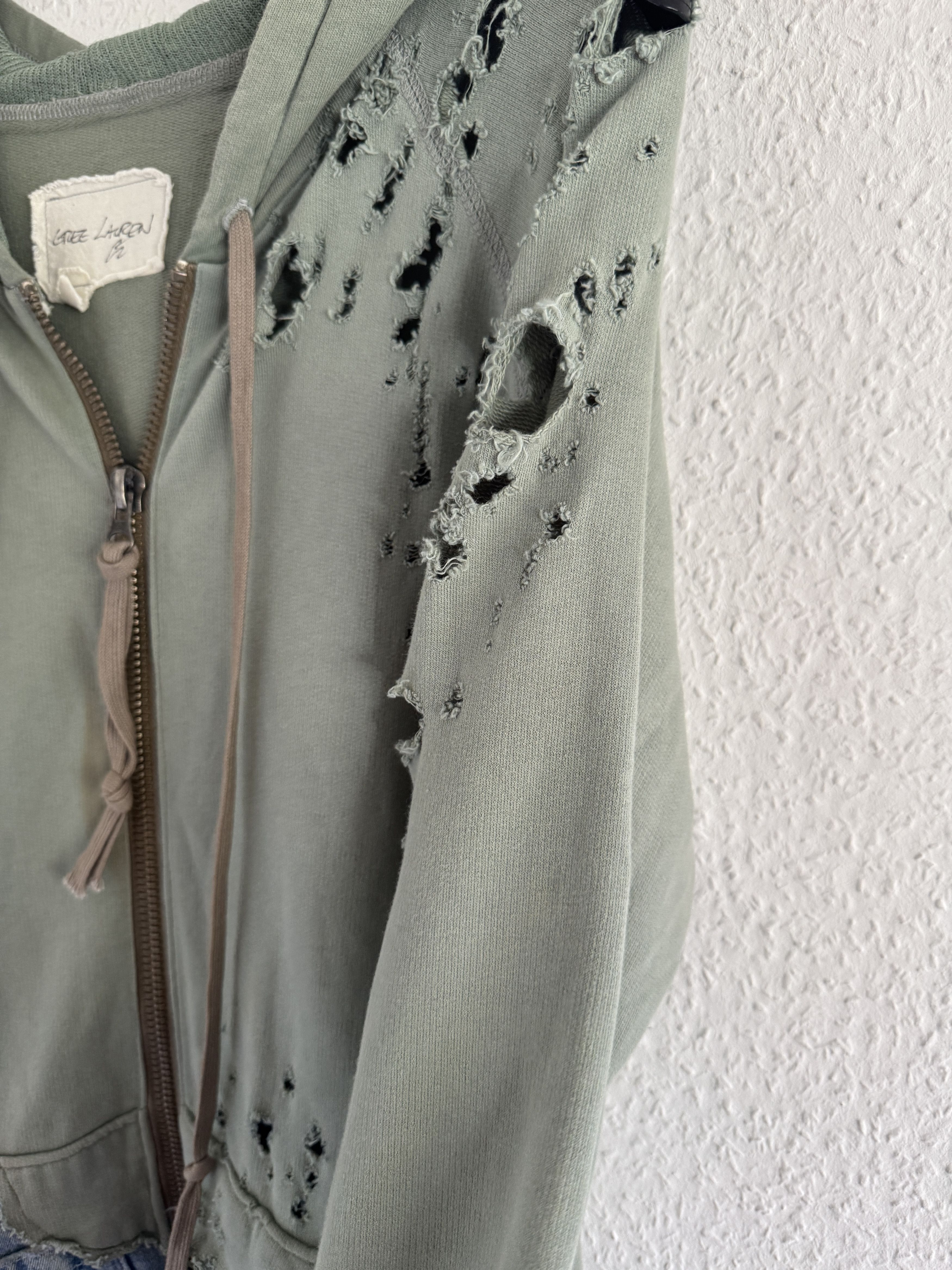Greg Lauren Distressed Patchwork Hoodie Size US XL / EU 56 / 4 - 10 Thumbnail