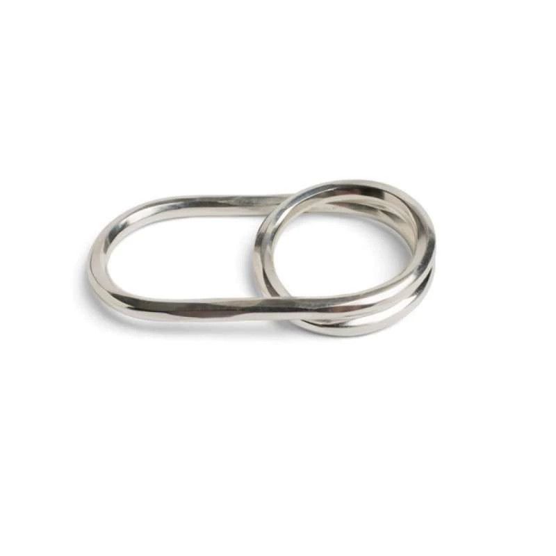 Werkstatt Munchen Werkstatt Munchen M1724 Polished Hammered 2F Ring XS/S/M Size ONE SIZE - 2 Thumbnail