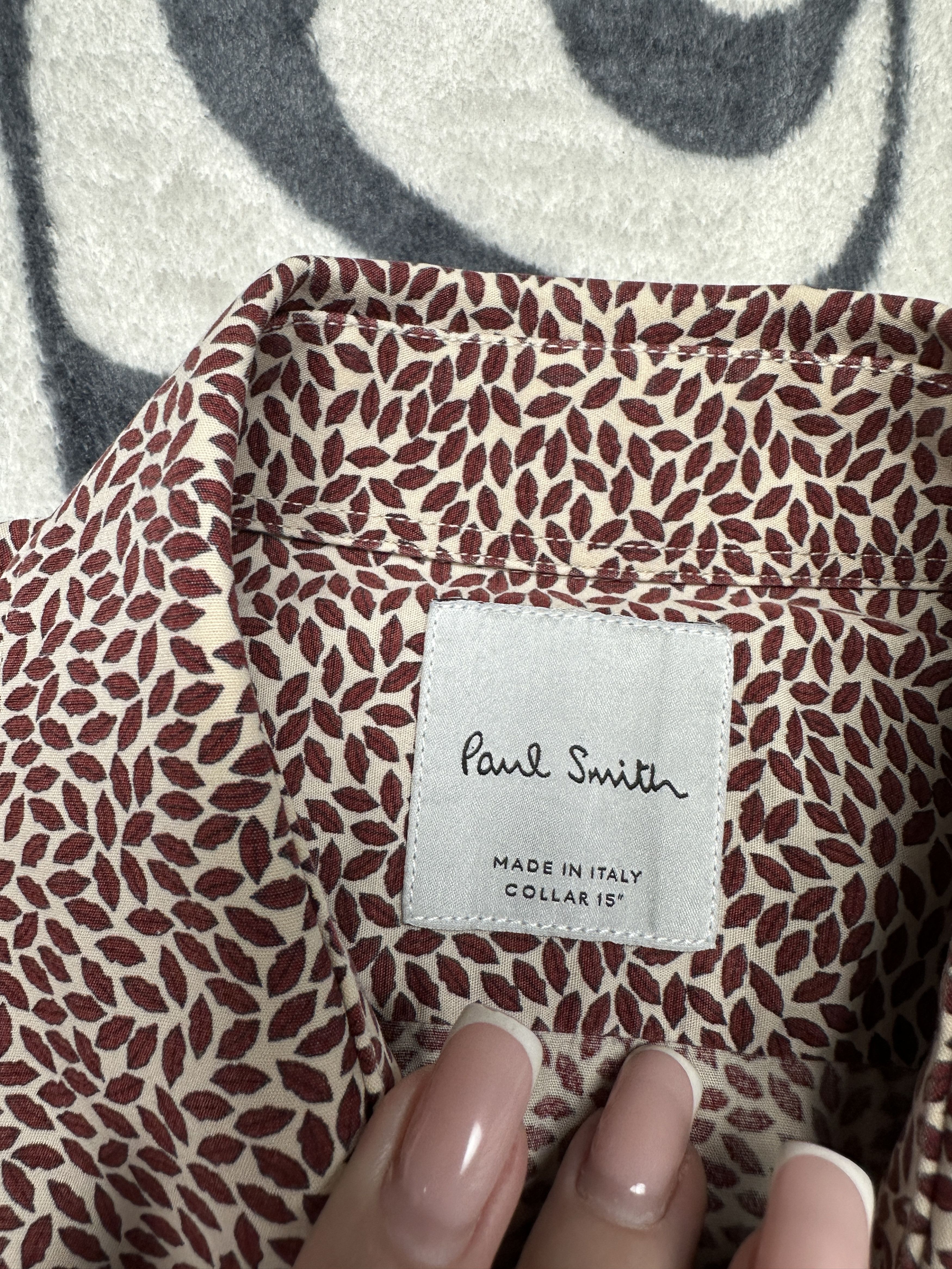 Paul Smith Paul Smith Mens Long Sleeve Shirt Lips Print Size US M / EU 48-50 / 2 - 3 Thumbnail