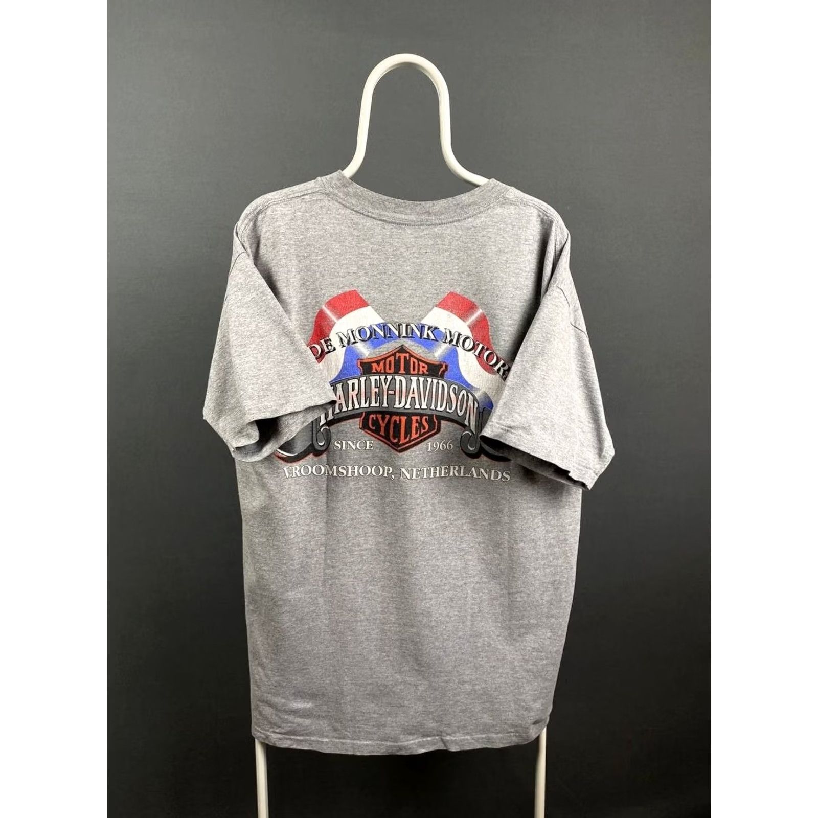 Harley Davidson Harley-Davidson Mens T-Shirt Gray XL Crew Neck Short Sleeve Motorcycle Logo Classic All Seasons Breathsable Shirt Size US XL / EU 56 / 4 - 2 Thumbnail