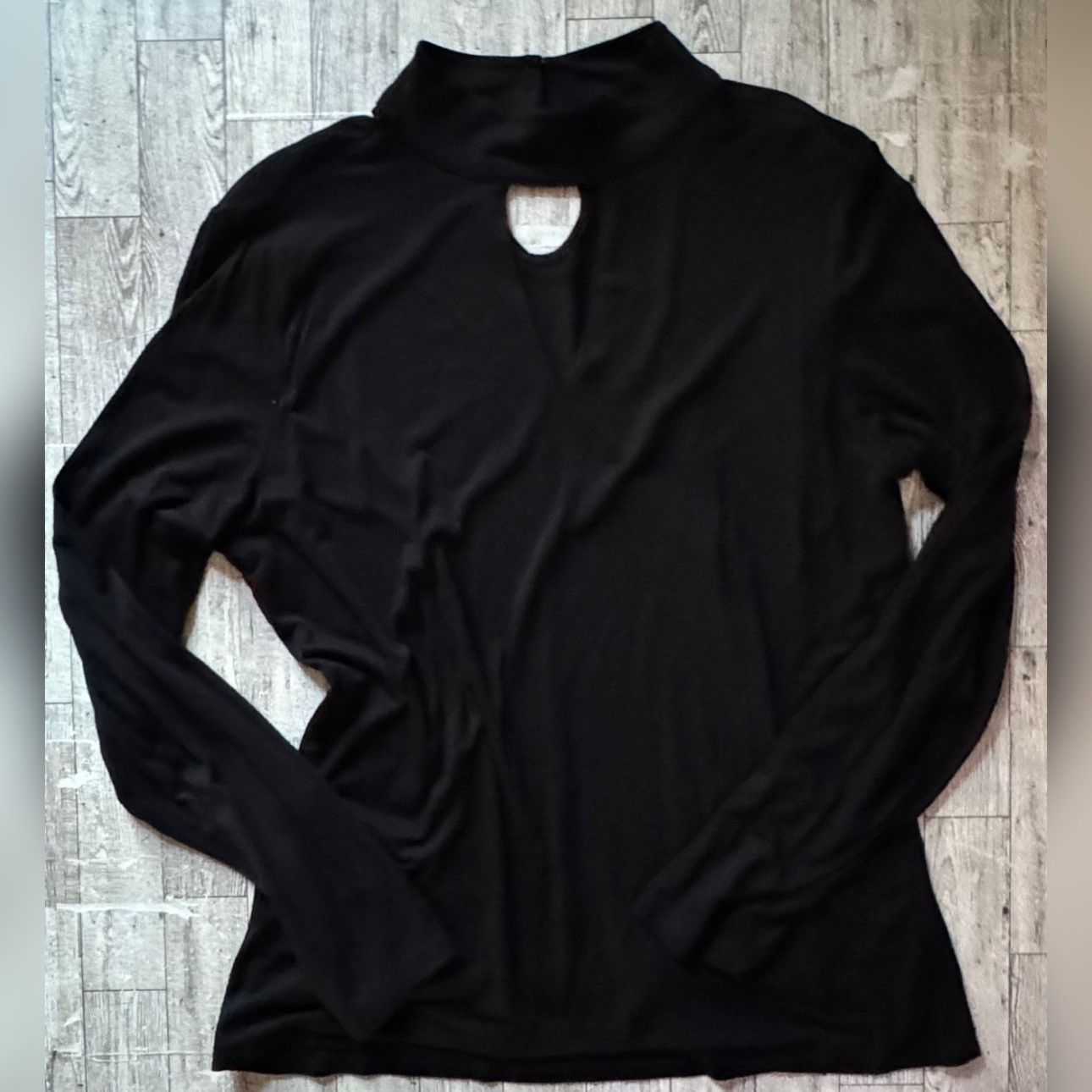 Vintage Retro, Premise Studio, Keyhole Chest, Mock Neck, Long Sleeve Size XL / US 12-14 / IT 48-50 - 9 Thumbnail