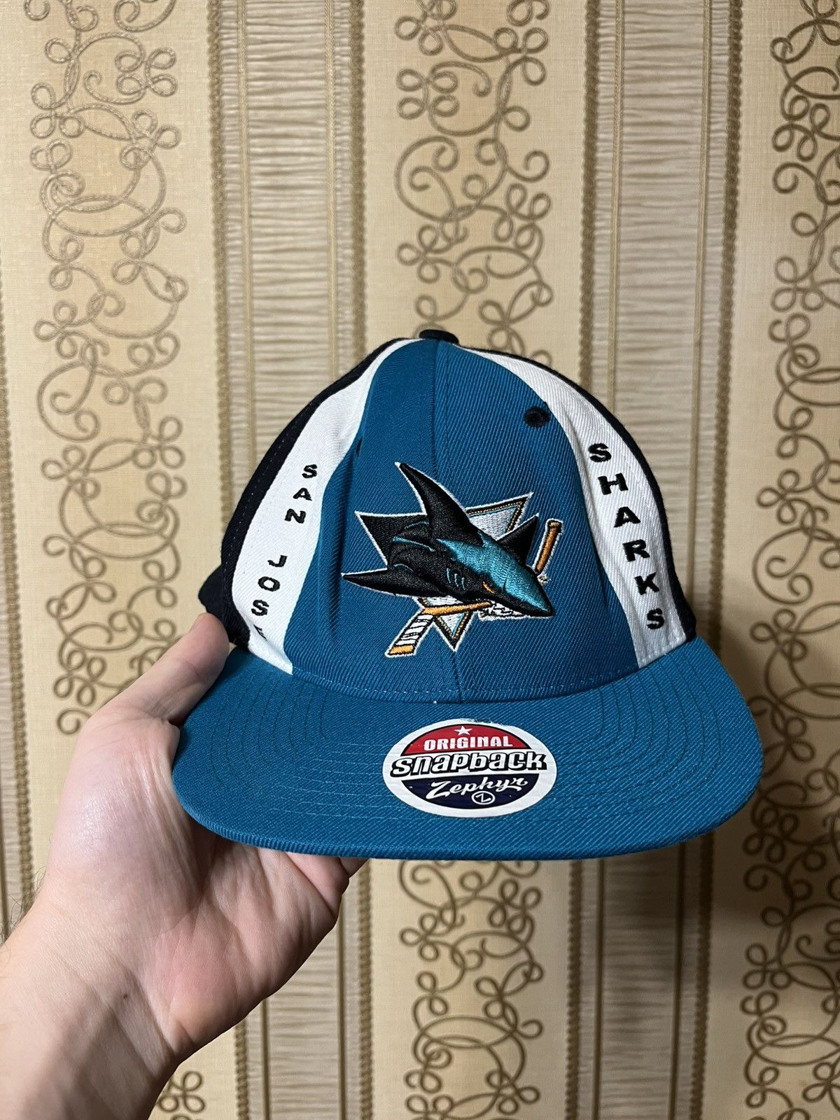 NHL Zephyr San Jose Sharks NFL cap Size ONE SIZE - 1 Thumbnail
