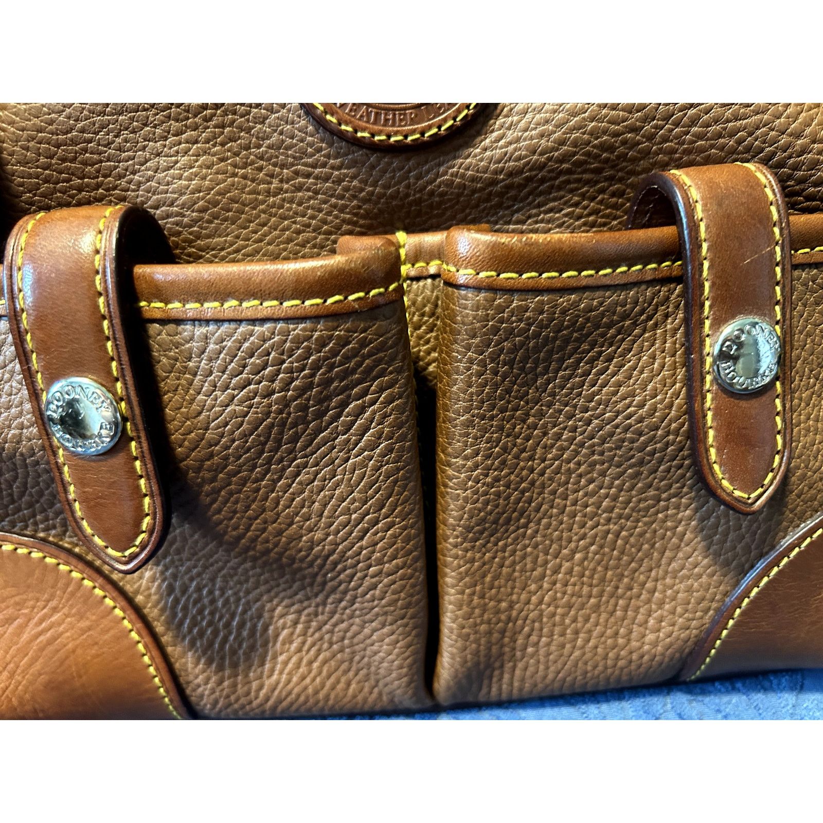 Dooney & Bourke Dooney & Bourke Brown Double Pocket Shoulder Bag Size ONE SIZE - 9 Thumbnail
