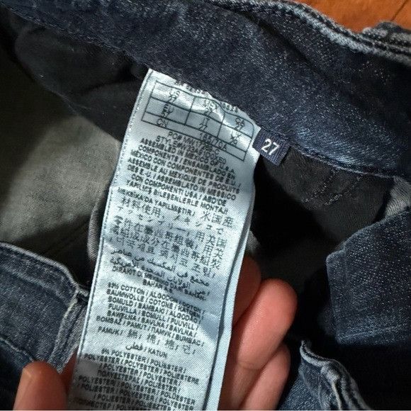 Guess Guess Blue Skinny Jeans with Black Patches Sz 27 Size 27" / US 4 / IT 40 - 6 Thumbnail