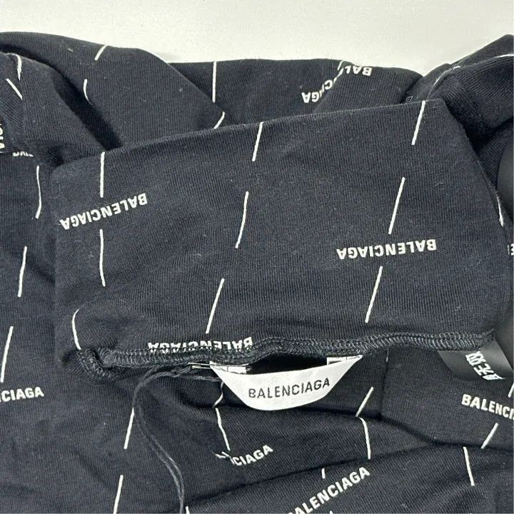 Balenciaga Balenciaga Logo Printed High Neck Long Sleeve T-shirt 0079- Size XS / US 0-2 / IT 36-38 - 2 Thumbnail