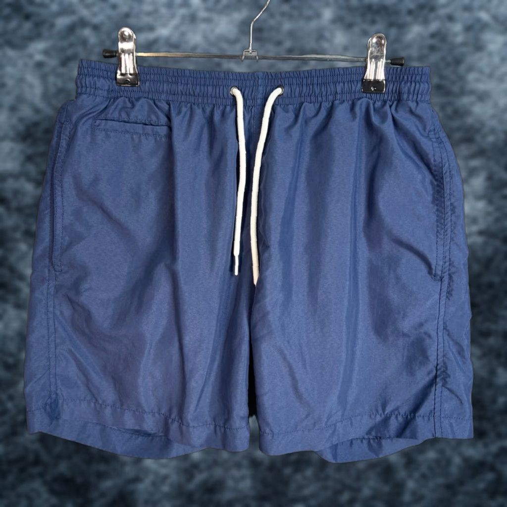 Vintage Trunks Surf & Swim Co. Blue Swim Shorts W/ Drawstring & Lining Mens Size Small Size US 29 - 1 Thumbnail