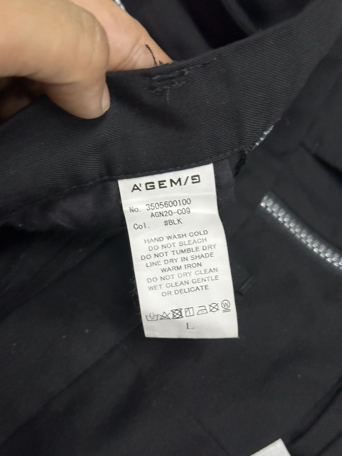 Japanese Brand AW2020 A’Gems / 9 Side Zipper Wide Slack Pant Size US 30 / EU 46 - 18 Thumbnail