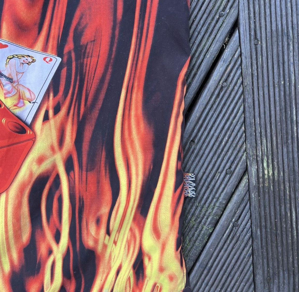 Other Beautiful Y2k flames and woman graphic on a red tag tee Size US XL / EU 56 / 4 - 2 Thumbnail