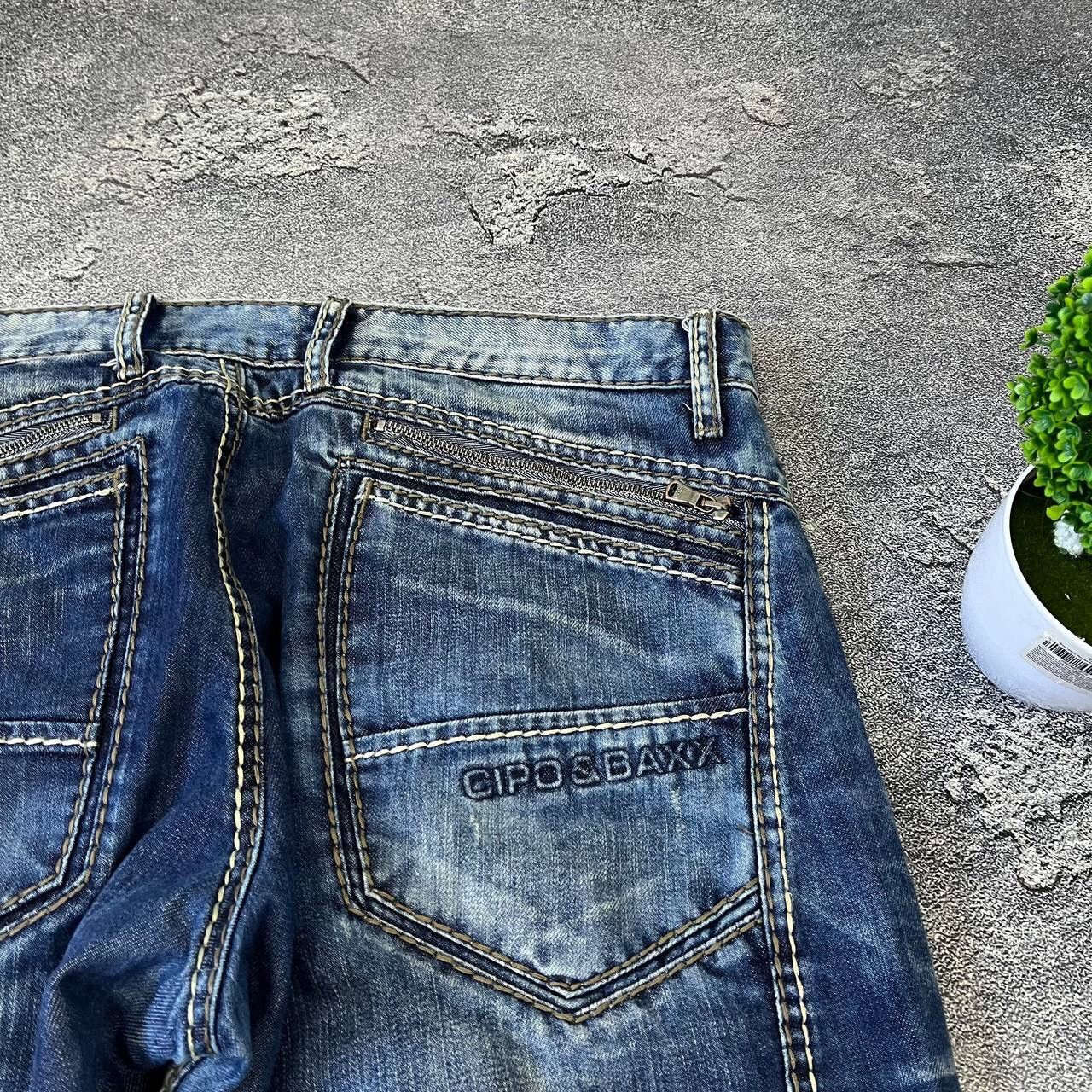 Vintage CIPO BAXX Vintage Mens Rapper Distressed Light Blue Y2K Size US 34 / EU 50 - 5 Thumbnail