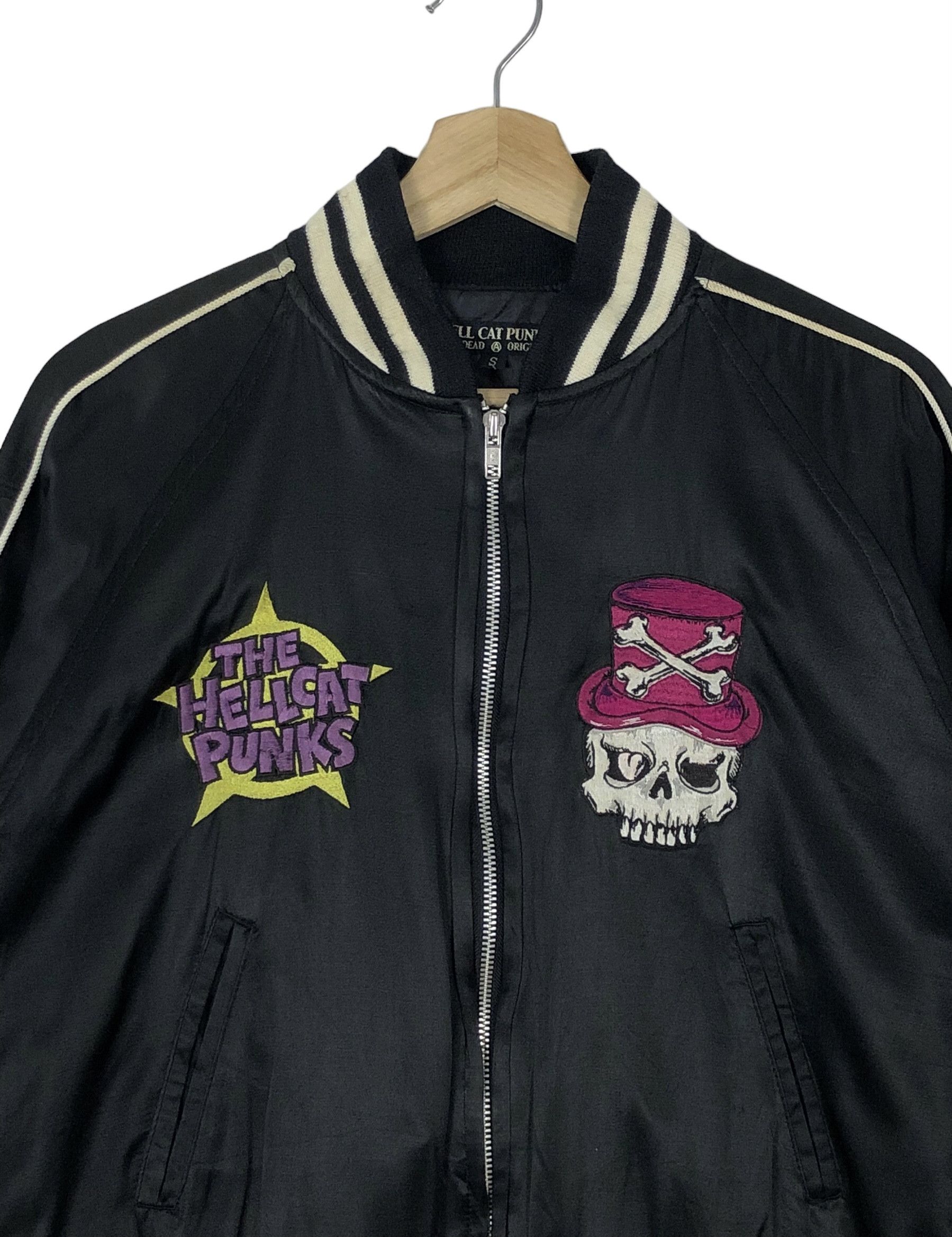 Japanese Brand RARE🔥THE HELLCAT PUNKS NOT DEAD SUKAJAN SATIN JACKET UNISEX Size US S / EU 44-46 / 1 - 5 Thumbnail