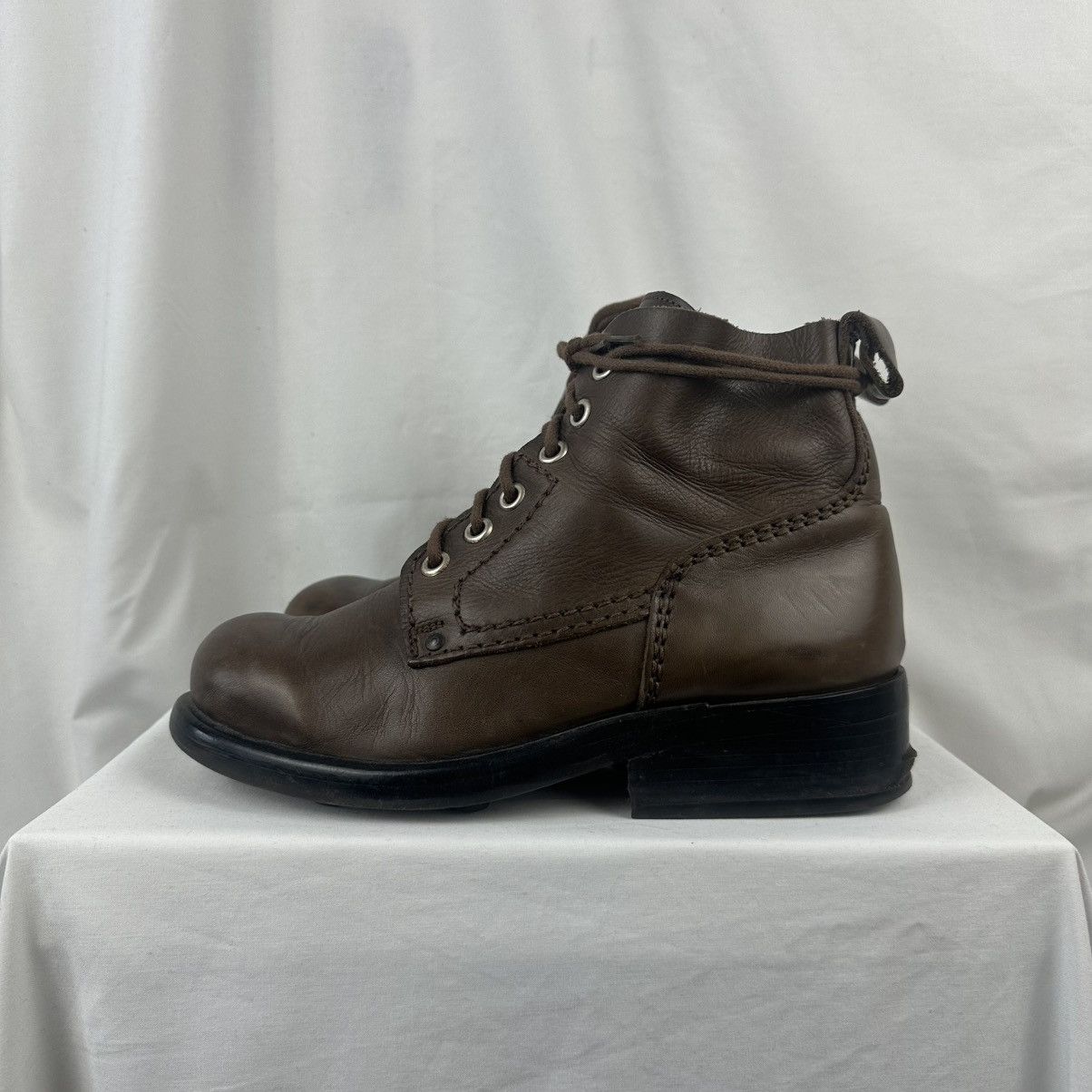 Dirk Bikkembergs Dirk Bikkembergs Leather Boots Archive 90s Military Combat Size US 9 / EU 42 - 5 Thumbnail